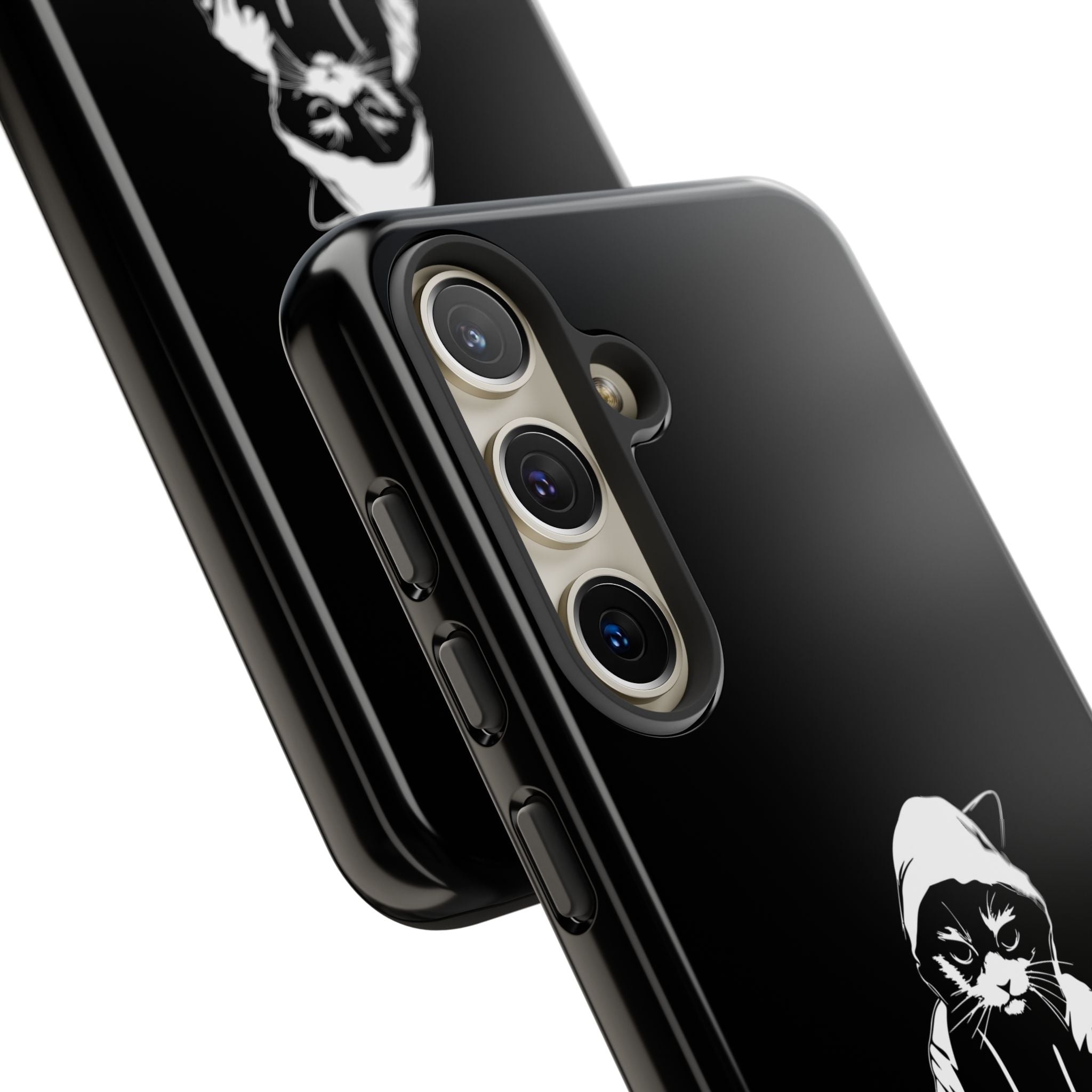 DJ Cat Phone Case, Tough Phone Cover, Pet Lover Gift, Music Enthusiast Accessory, Cute Cat Decor, Unique Case Design
