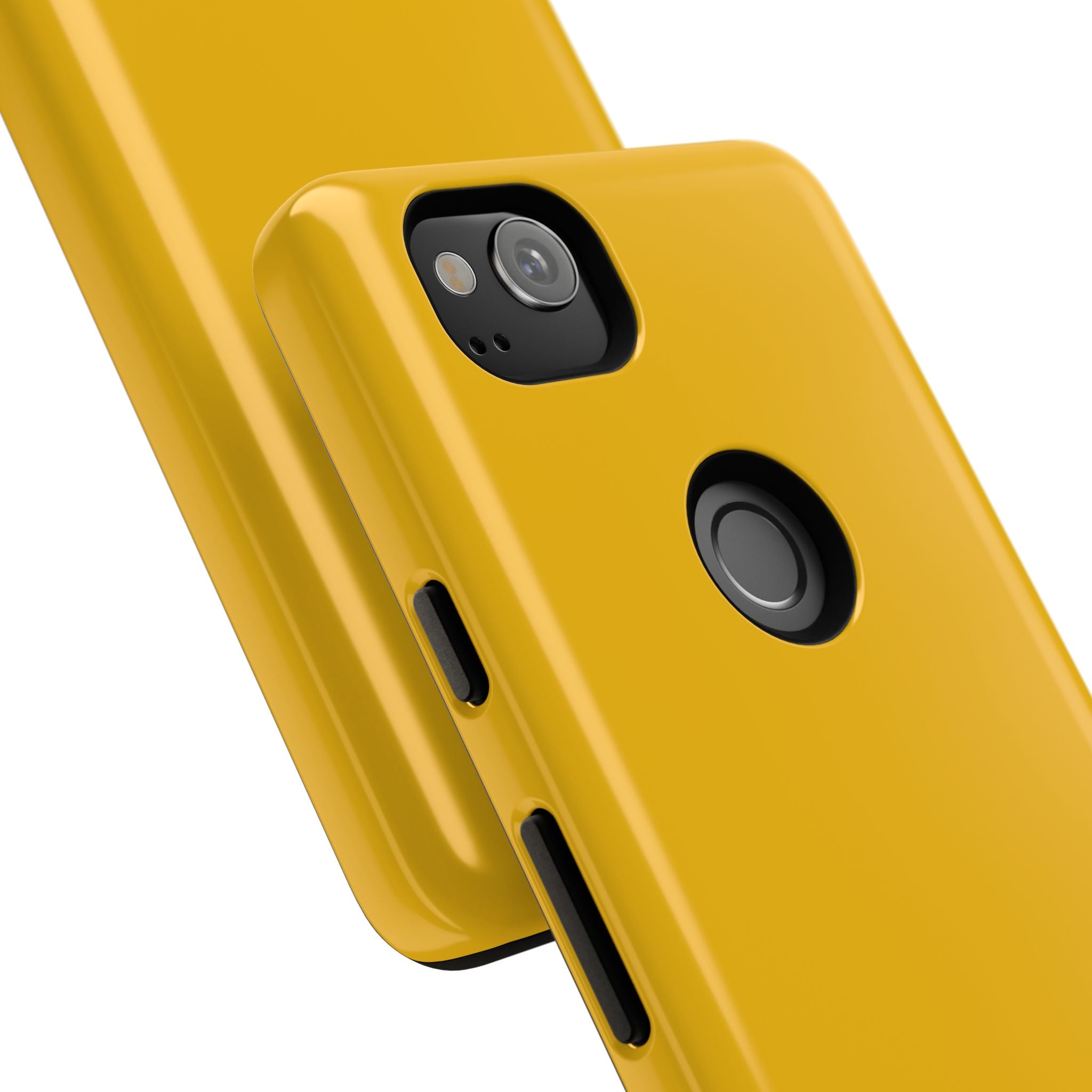 Motorcycle Phone Case, Tough Phone Cover, Gift for Bikers, Durable Tech Accessory, Yellow Motorcycle Design