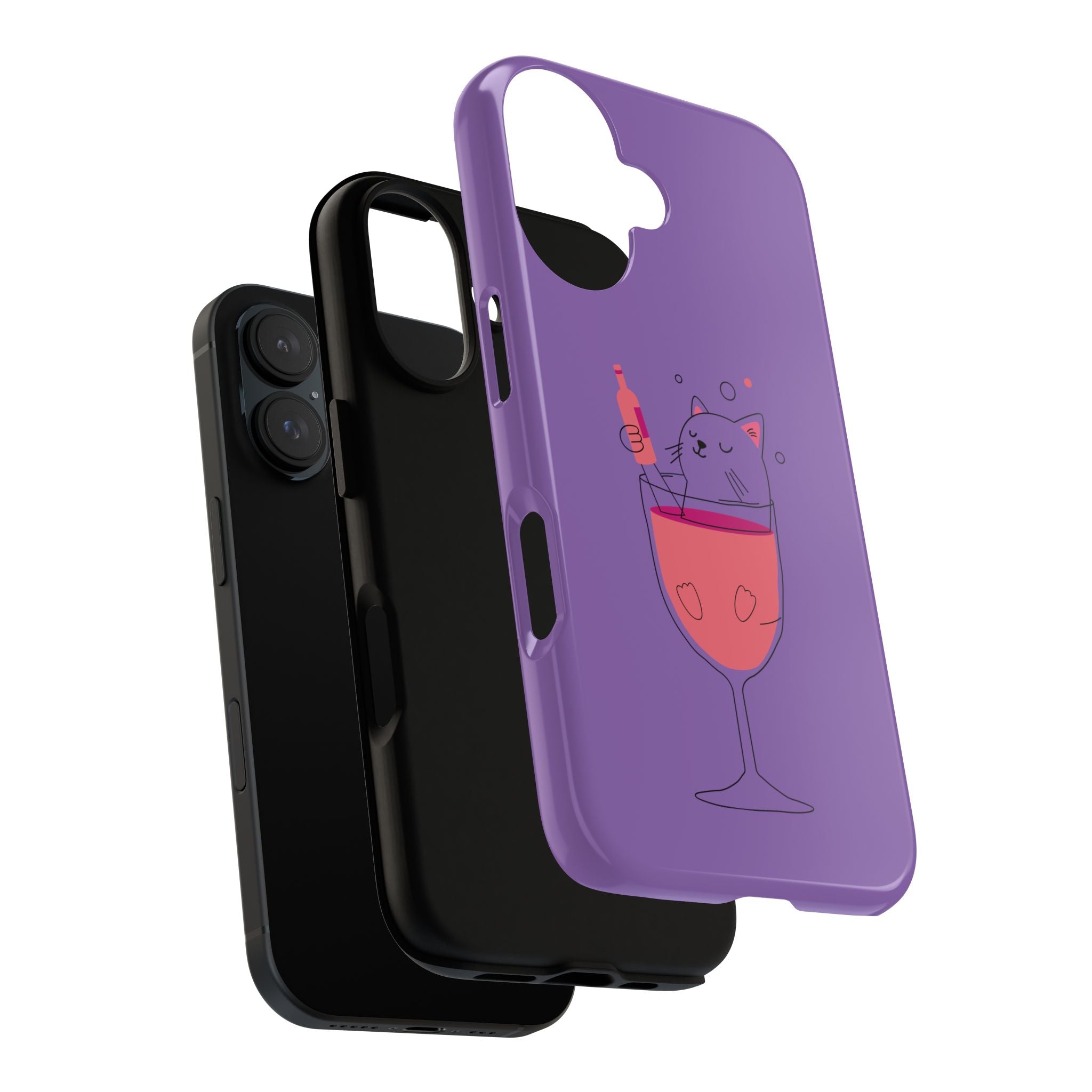 Cute Cat Phone Case, Fun Gift for Cat Lovers, Colorful Phone Cover, Pet Lover Accessory, Unique Cat Themed Case