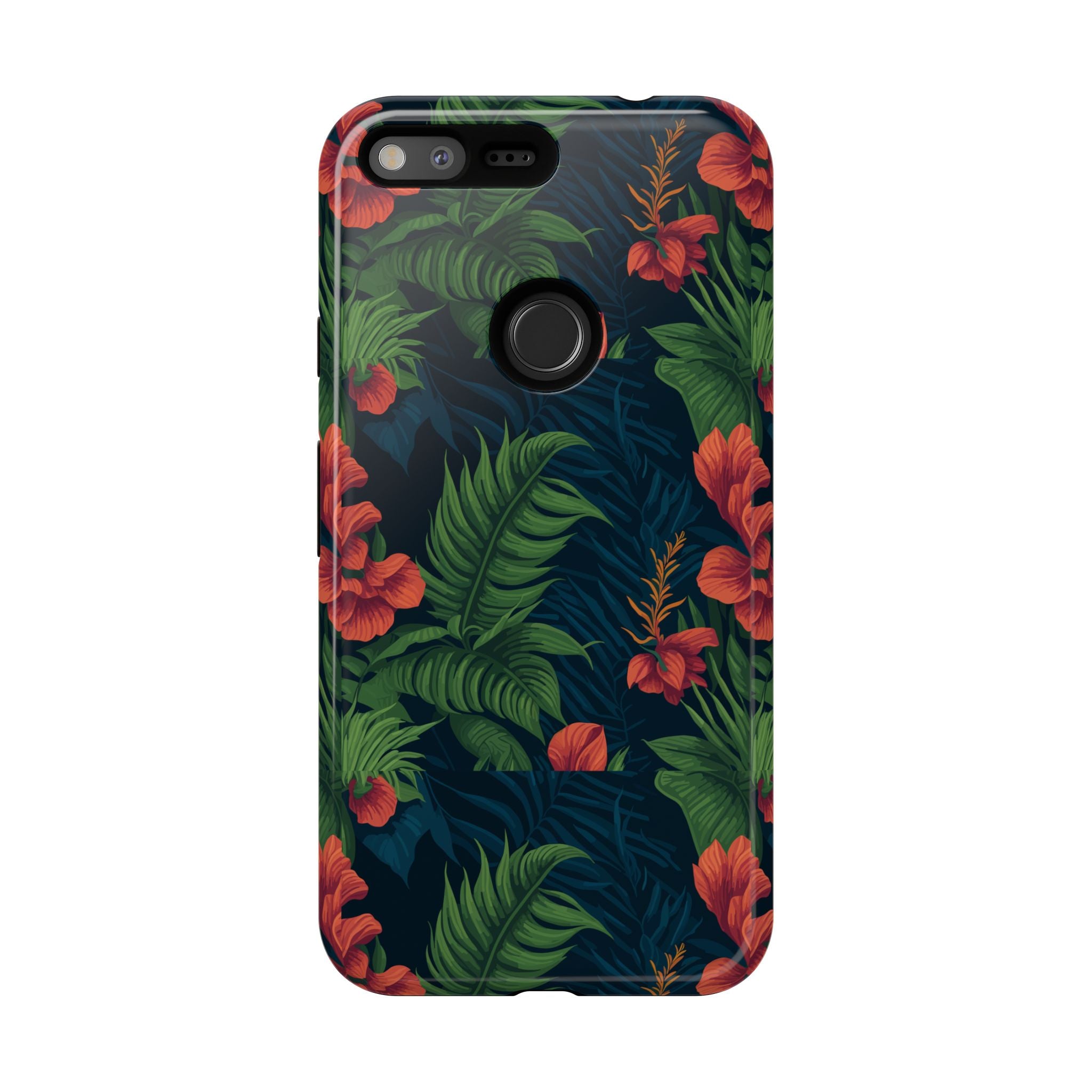 Tropical Phone Case with Floral Design, Eco-Friendly Protection for Summer Vibes, Ideal Gift for Nature Lovers, Vibrant Background