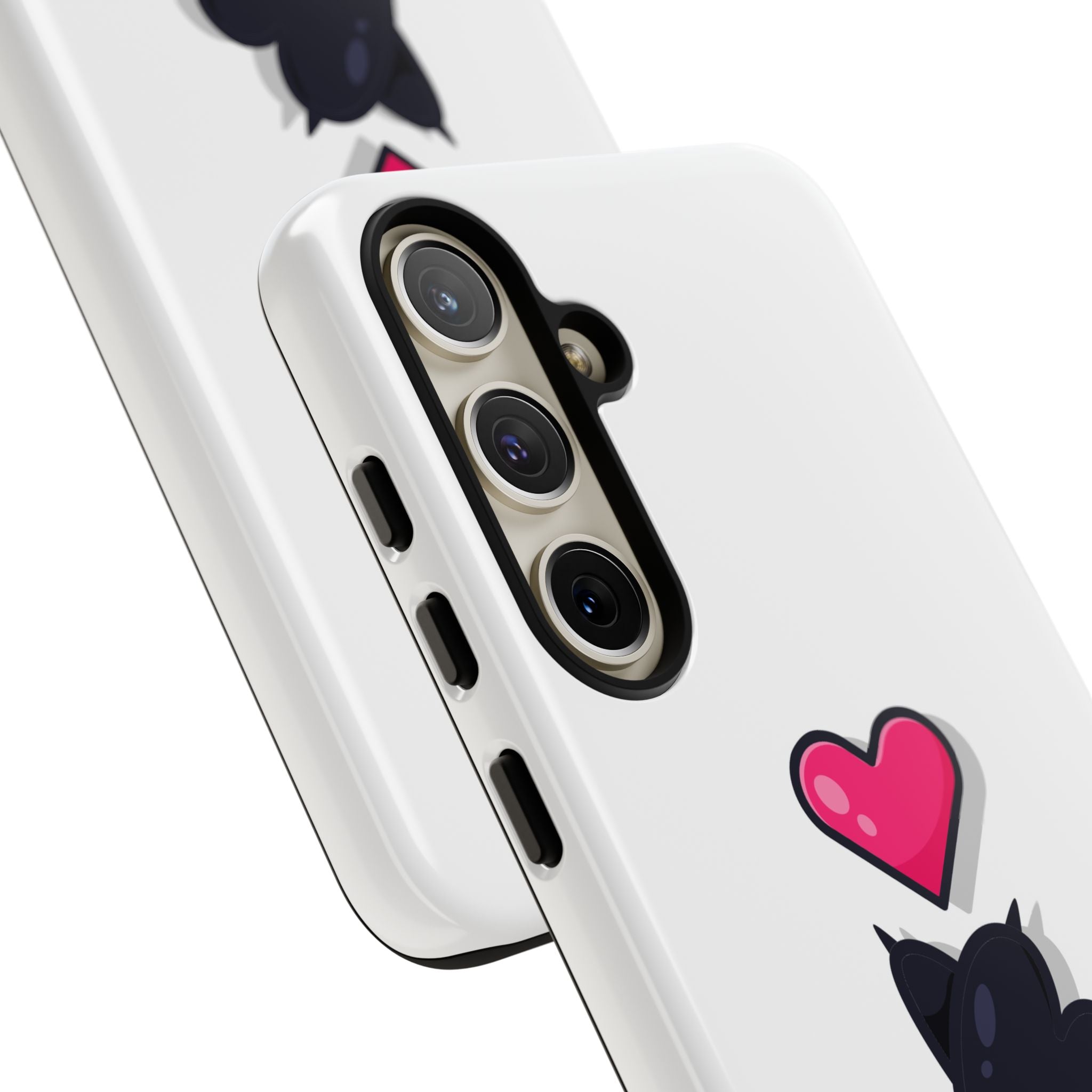 Cute Cat Love Phone Case, Tough Cell Phone Cover, Animal Lover Gifts, Pet Parent Accessories, Valentine's Day Essentials