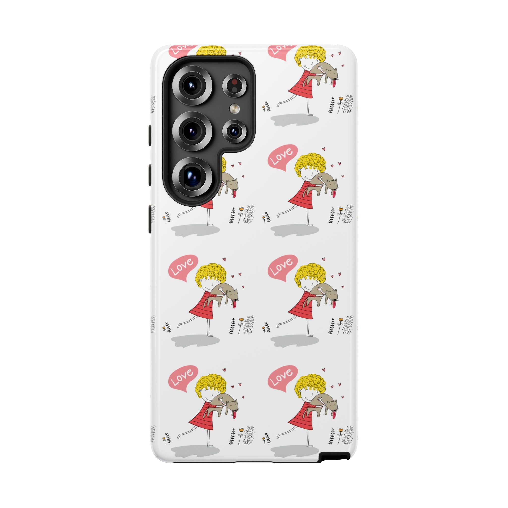 Love-Themed Phone Case | Cute Pet Lover Accessory, Perfect Gift for Birthdays, Anniversaries, Animal Lovers, Valentine's Day