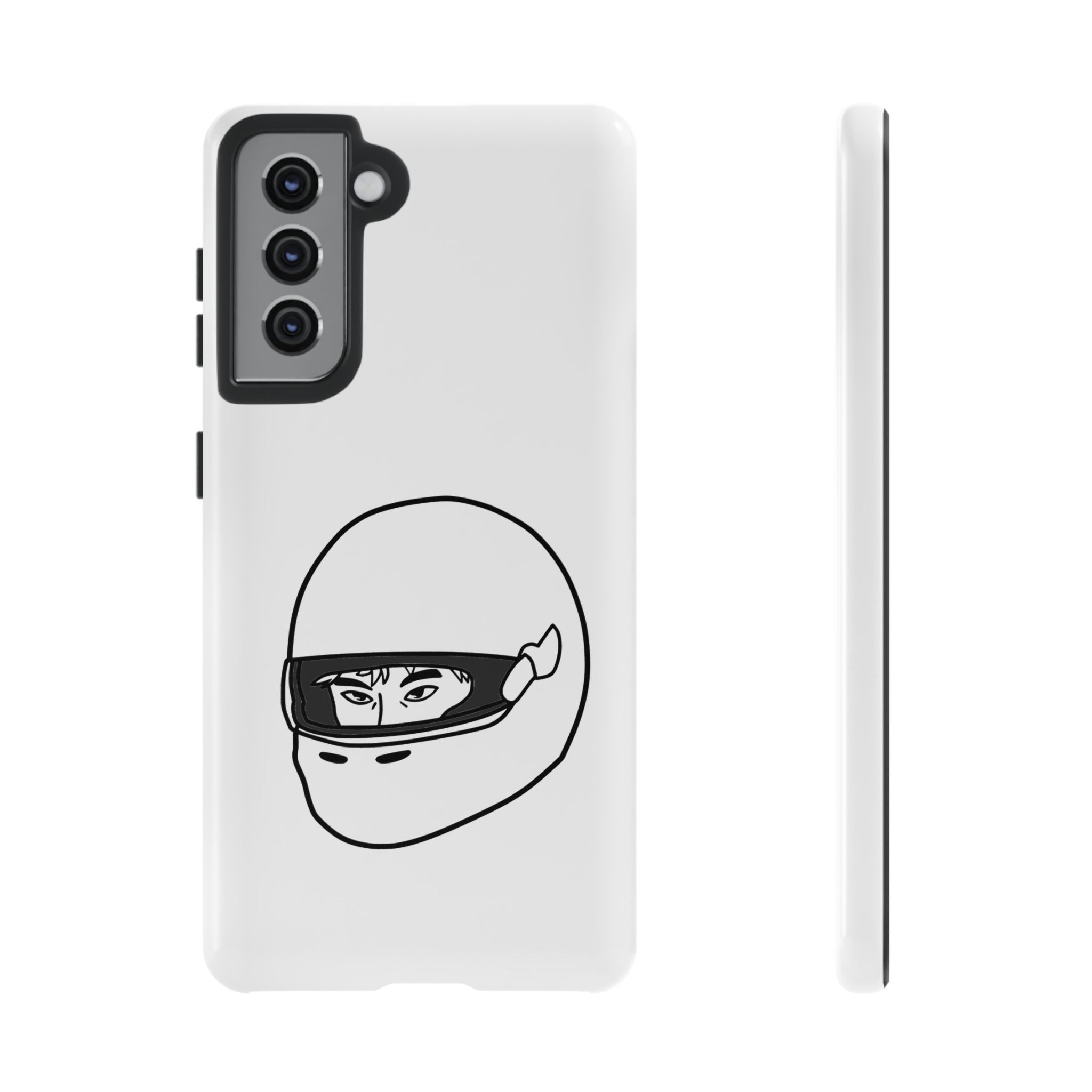 Stylish Phone Case with Racing Helmet Design | Tough Cases | Unique Gift, Motorcycle Enthusiast, Race Lover, Custom Accessory, Everyday Use