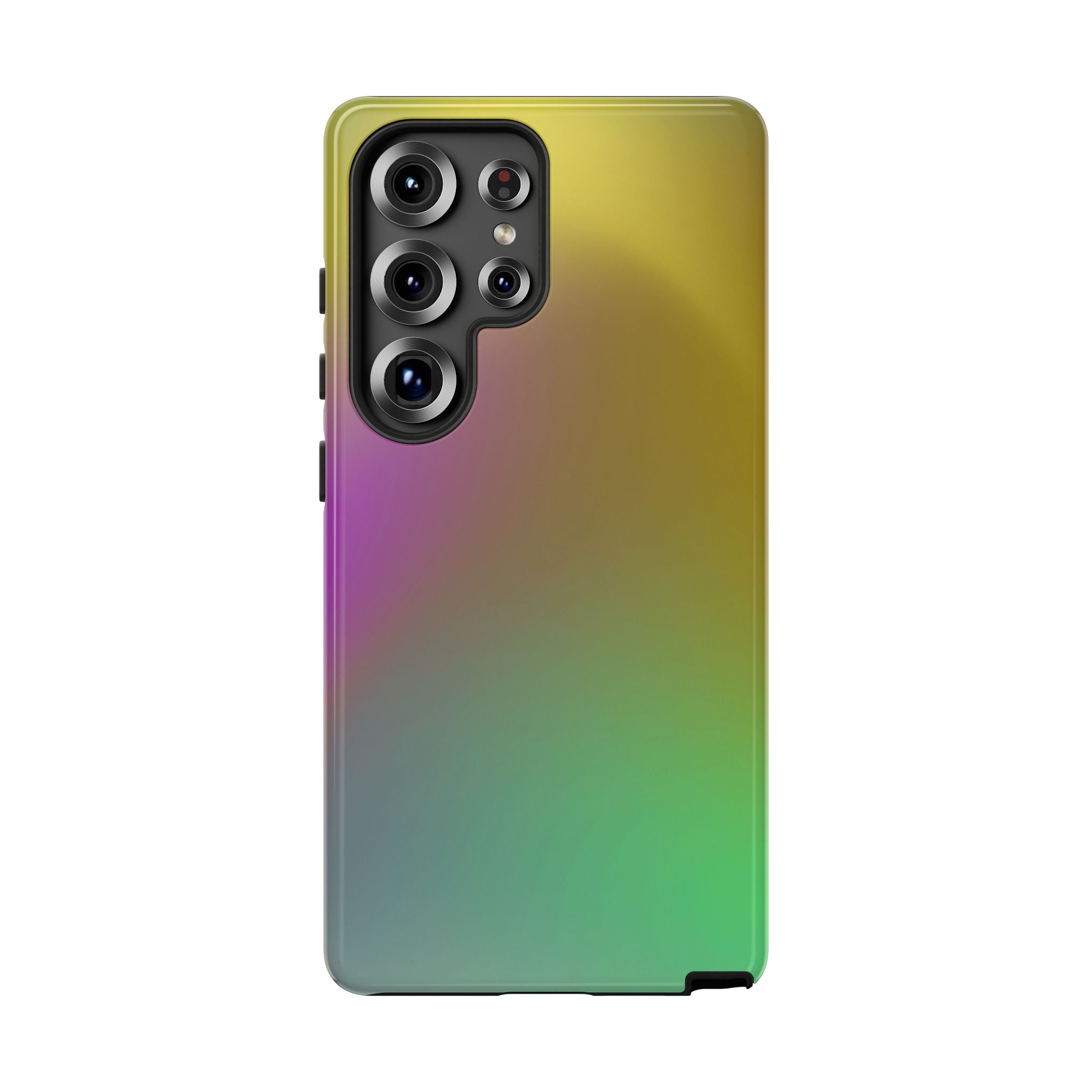 Vibrant Phone Case, Tough Cases, Colorful Phone Cover, Durable Mobile Case, Yellow Green Gradient Design