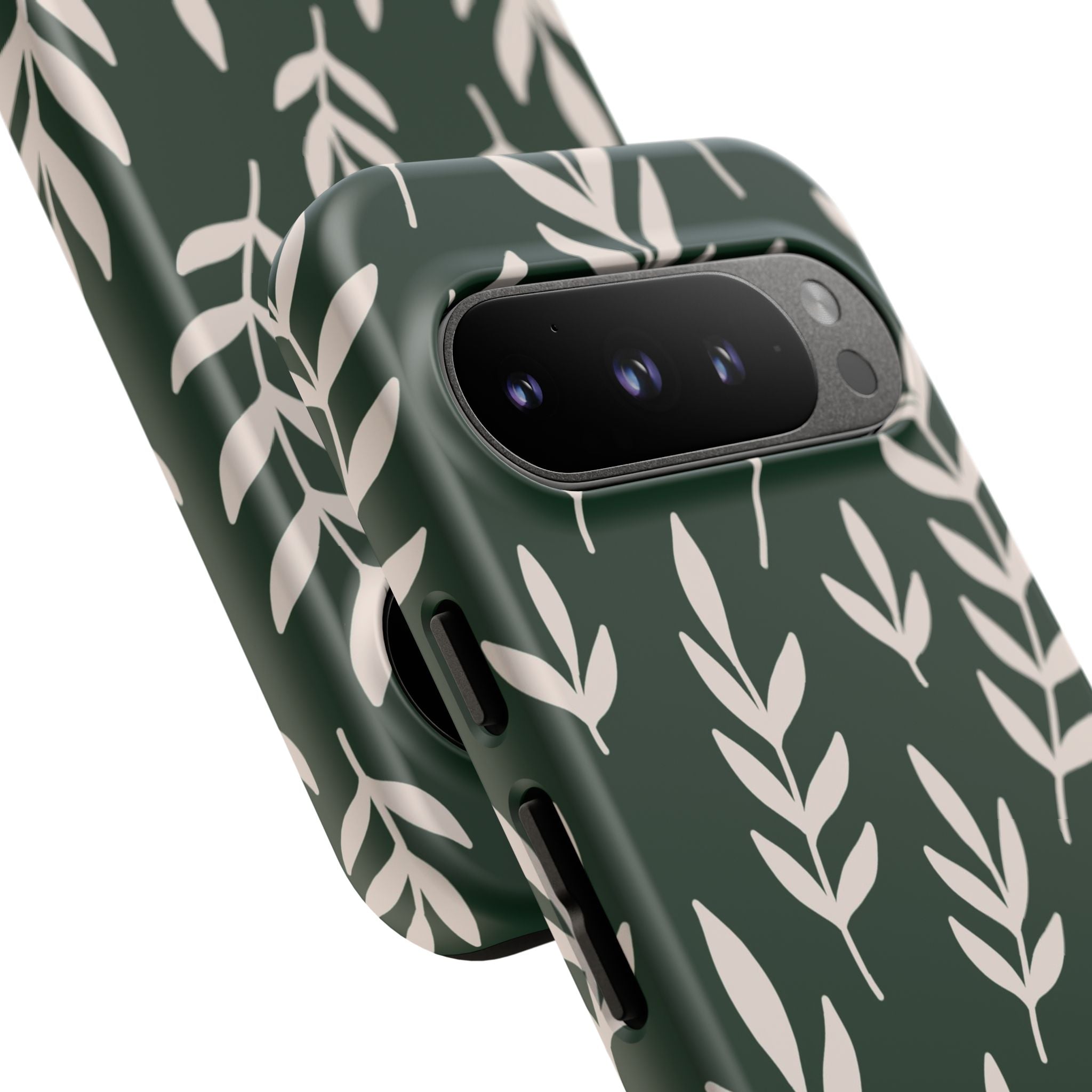 Leafy Phone Case, Tough Cases for Nature Lovers, Green Leaf Design, Eco-Friendly, Stylish Mobile Cover, Gift for Her