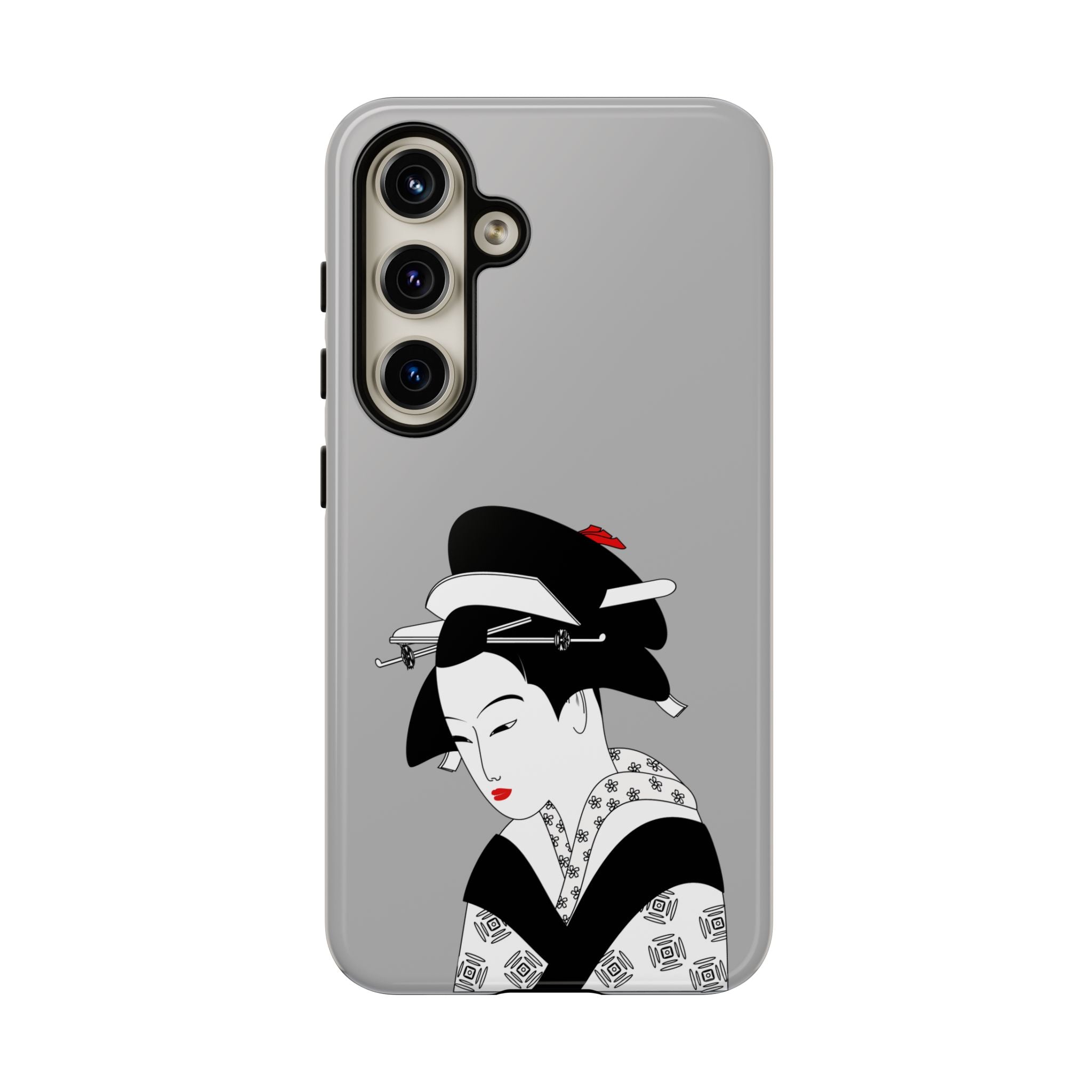 Stylish Phone Case with Japanese Geisha Design, Tough Phone Case, Cute Phone Cover, Japanese Art, Ethnic Style