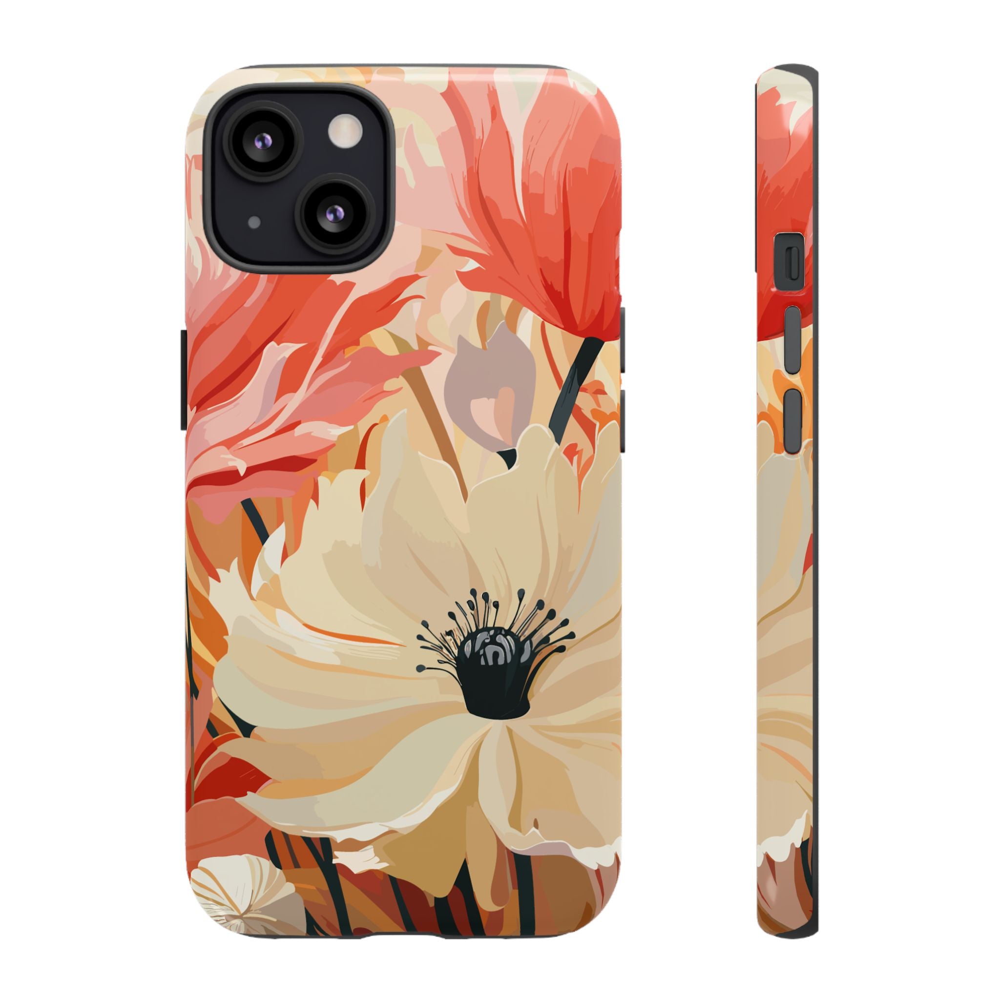 Floral Phone Case, Tough Protective Cover for Floral Lovers, Perfect Gift for Friends, Spring Celebration, Art Lovers Gift