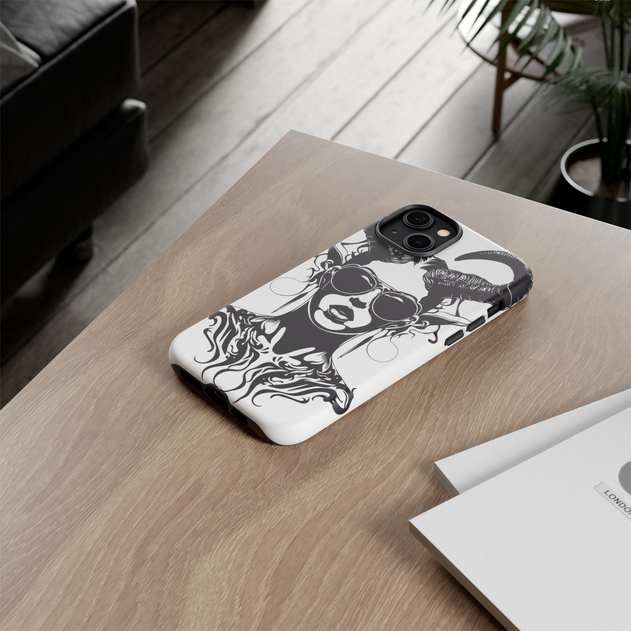 Tough Cases: Stylish Phone Case with Edgy Design, Protective Cover, Gift for Her, Trendy Accessories, Unique Art, Holiday Present