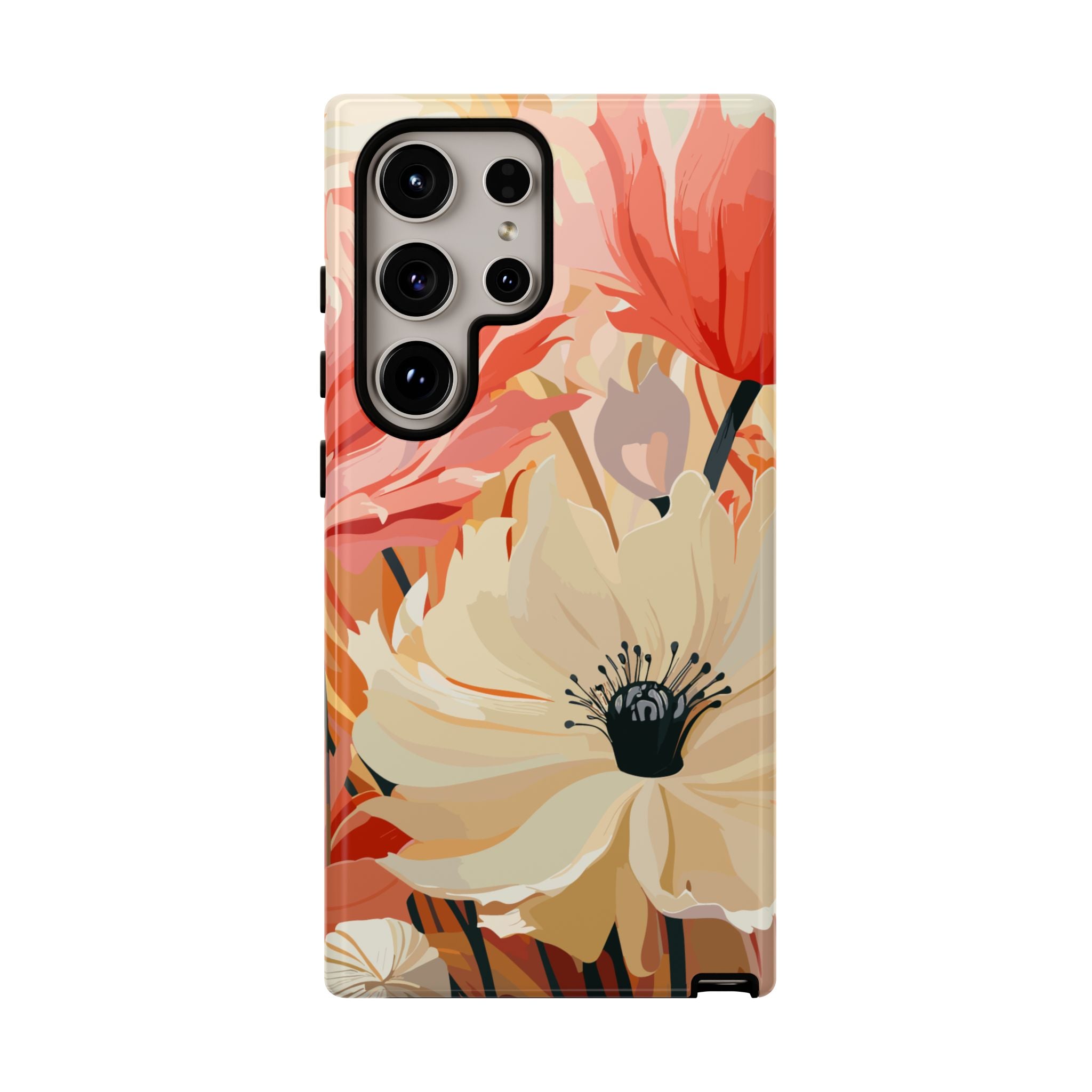 Floral Phone Case, Tough Protective Cover for Floral Lovers, Perfect Gift for Friends, Spring Celebration, Art Lovers Gift