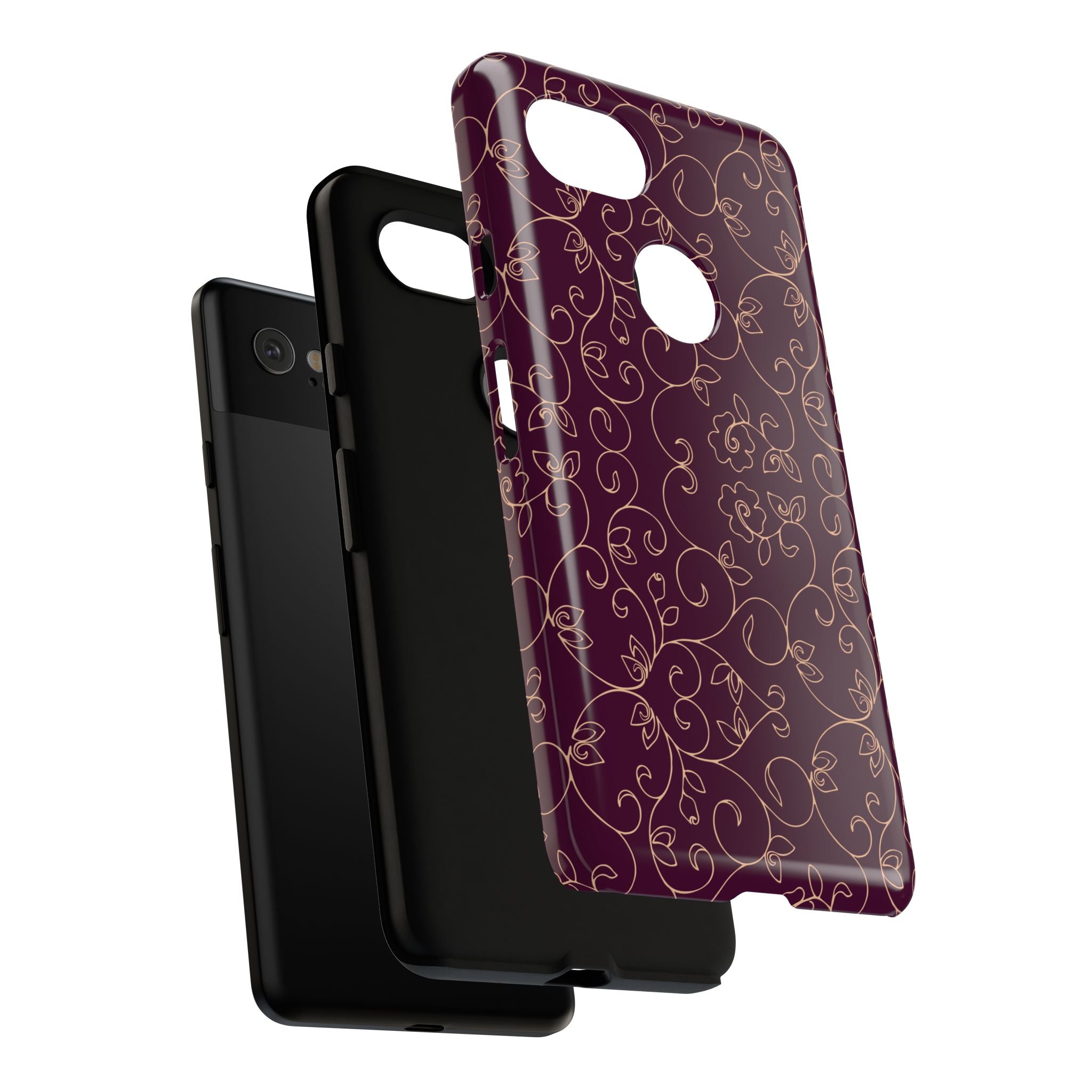 Elegant Floral Phone Case | Durable Mobile Cover, Gift for Her, Floral Design, Stylish Accessory, Phone Protection