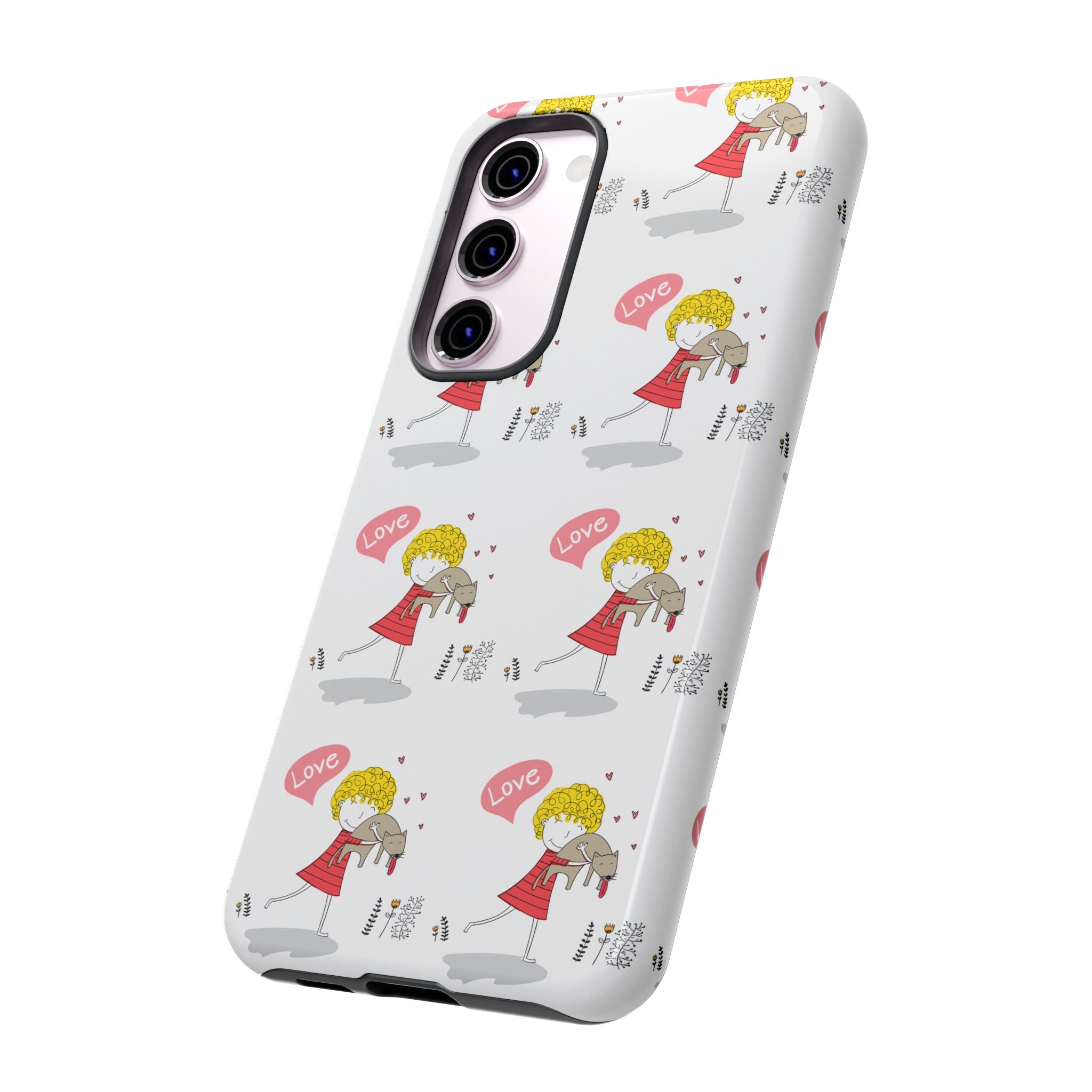 Love-Themed Phone Case | Cute Pet Lover Accessory, Perfect Gift for Birthdays, Anniversaries, Animal Lovers, Valentine's Day