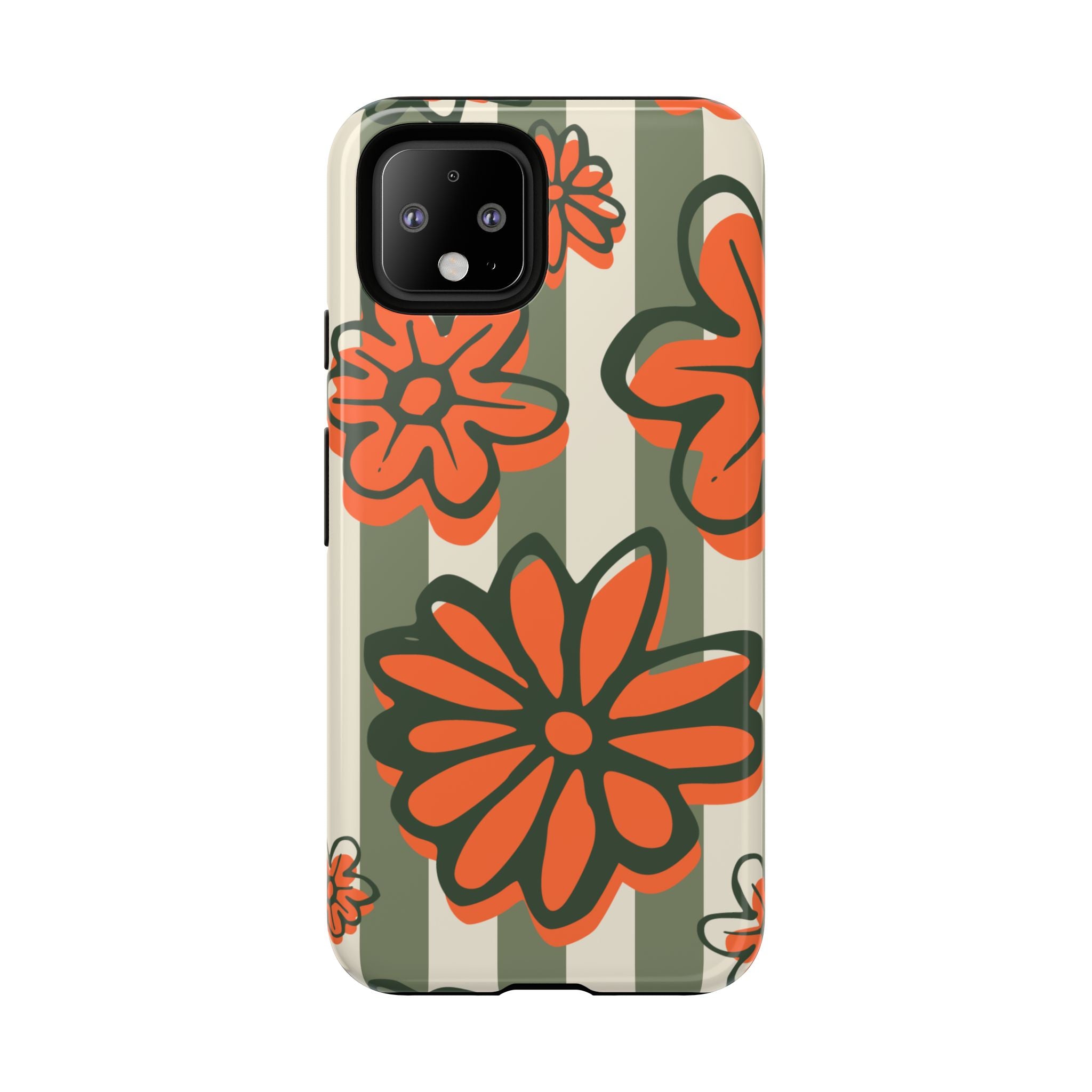Floral Tough Phone Case - Trendy Protector for Pet Lovers, Super Cute Gift, Floral Design, Stylish Phone Cover, Unique Accessory
