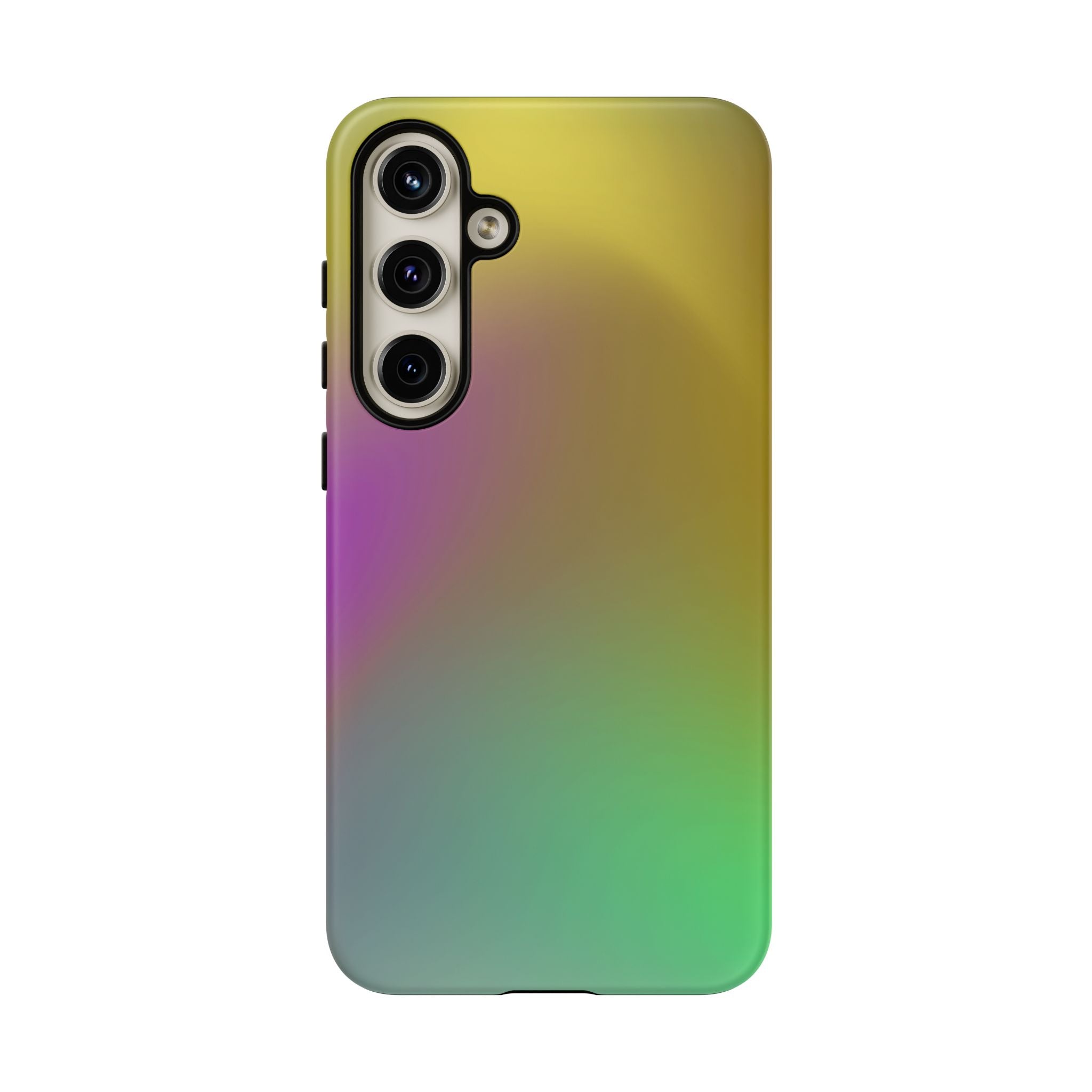 Vibrant Phone Case, Tough Cases, Colorful Phone Cover, Durable Mobile Case, Yellow Green Gradient Design