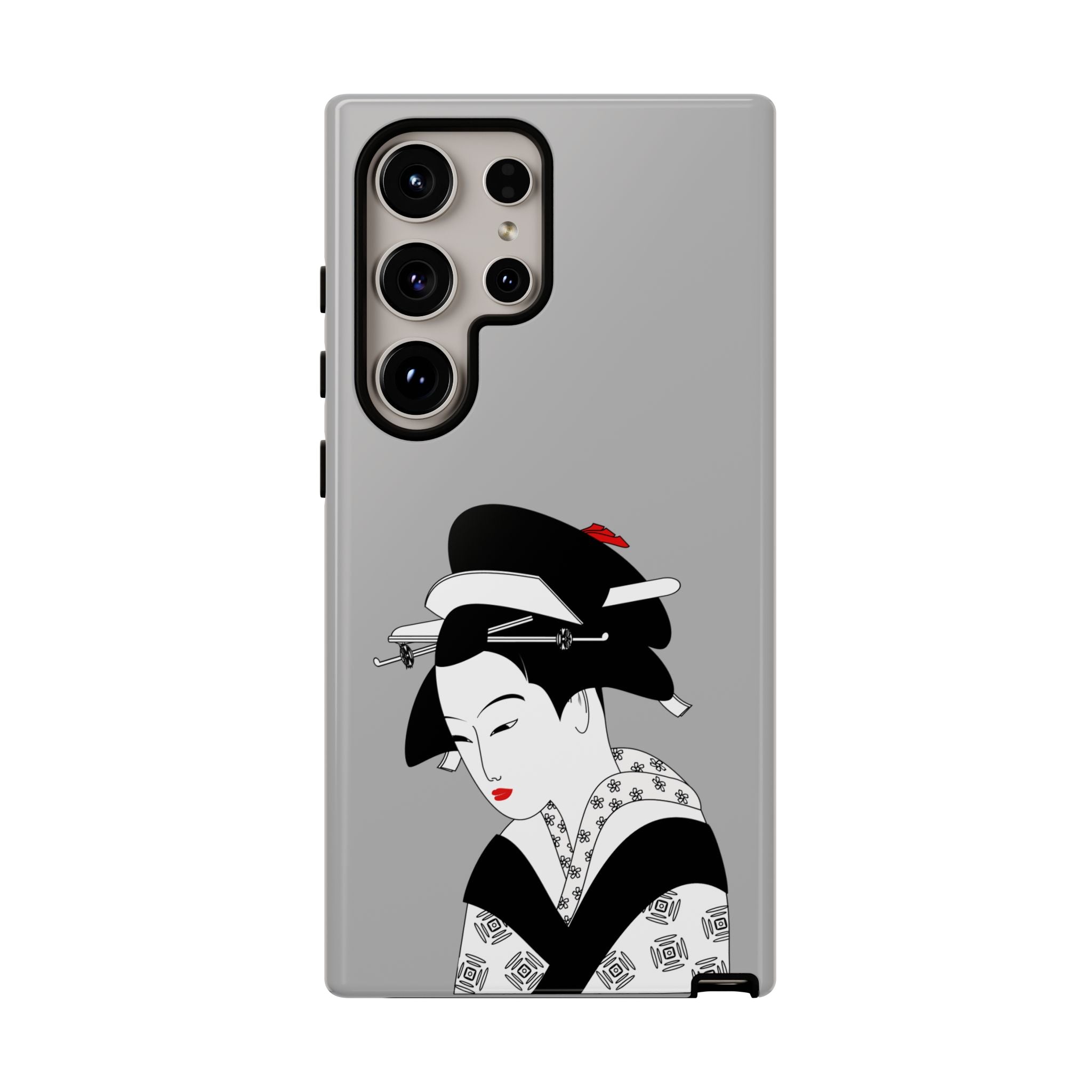 Stylish Phone Case with Japanese Geisha Design, Tough Phone Case, Cute Phone Cover, Japanese Art, Ethnic Style