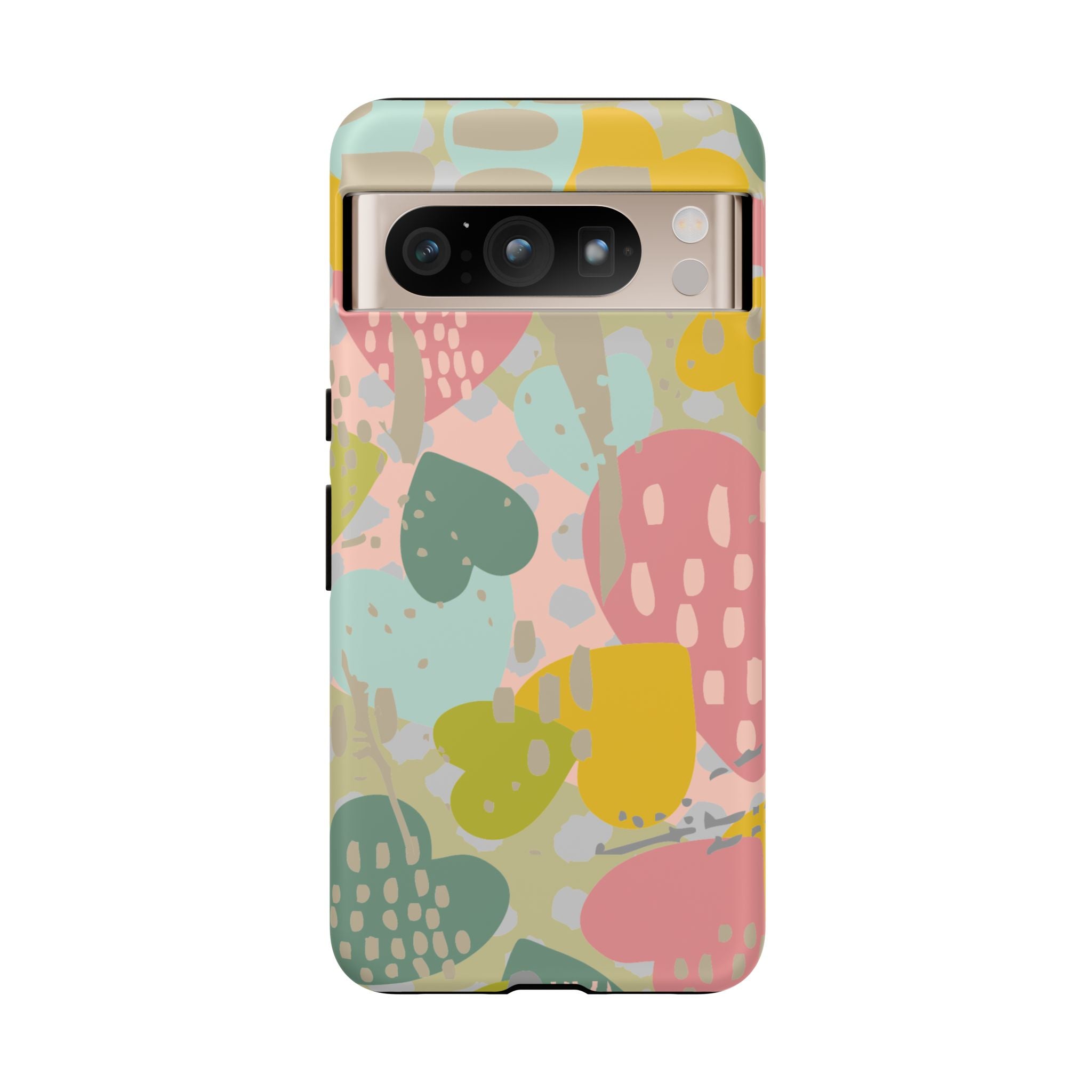 Colorful Heart Phone Case, Tough Cases for Women, Cute Phone Accessories, Gift for Her, Trends for Teens, Valentine's Day Gift