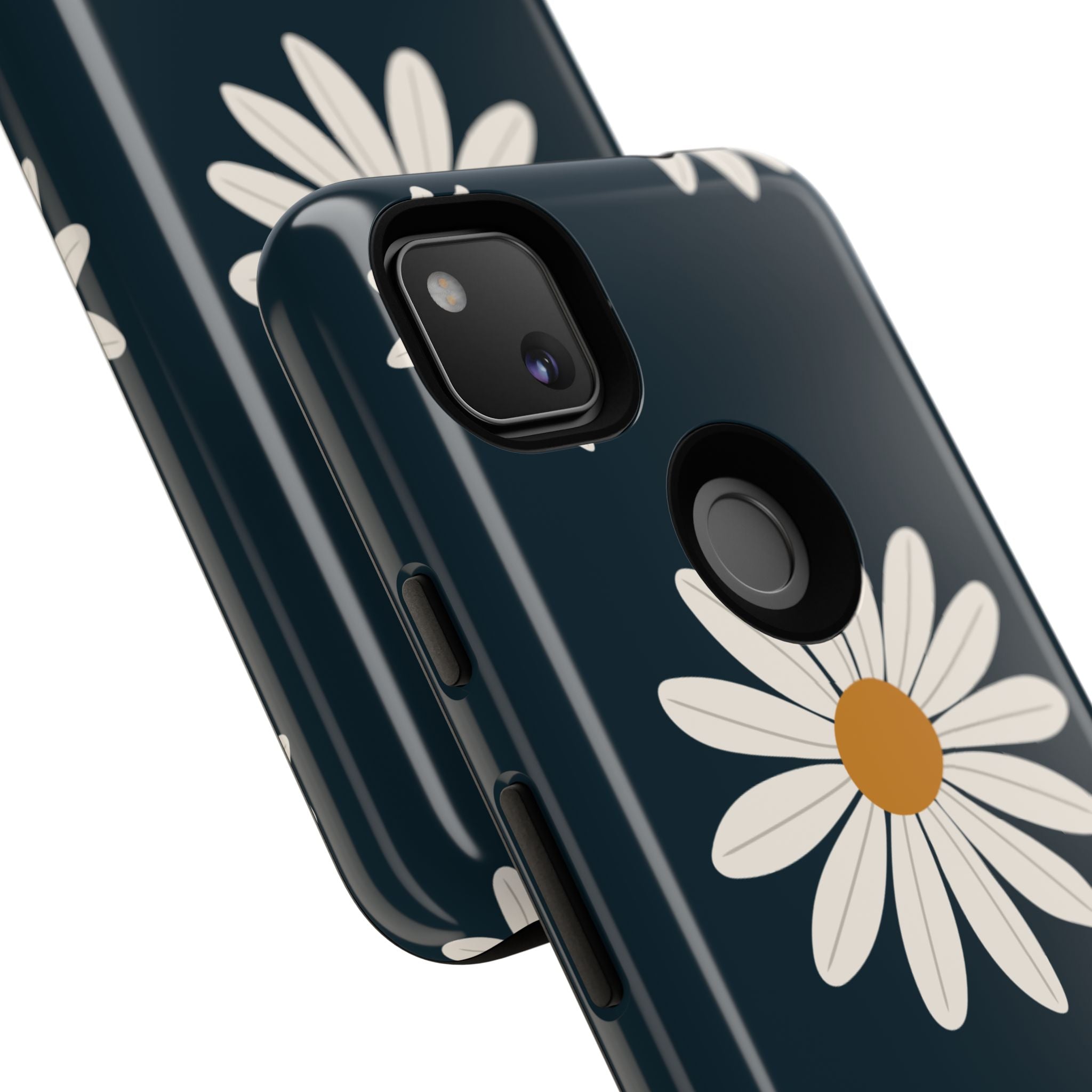 Daisy Phone Case, Floral Phone Cover, Tough Phone Case, Gift for Flower Lovers, Smartphone Accessory, Spring Design