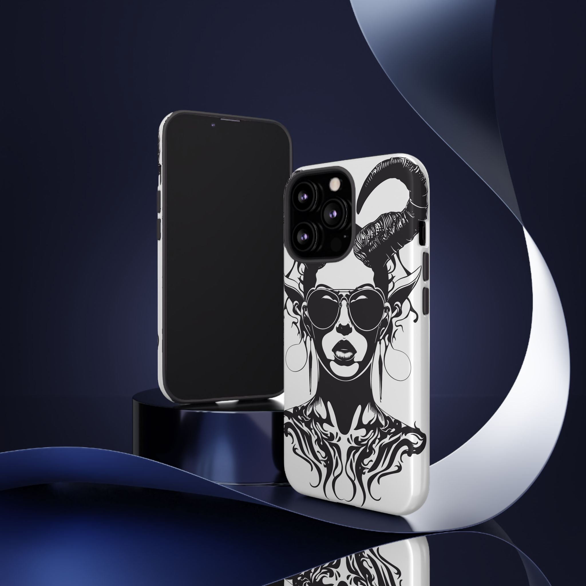 Tough Cases: Stylish Phone Case with Edgy Design, Protective Cover, Gift for Her, Trendy Accessories, Unique Art, Holiday Present