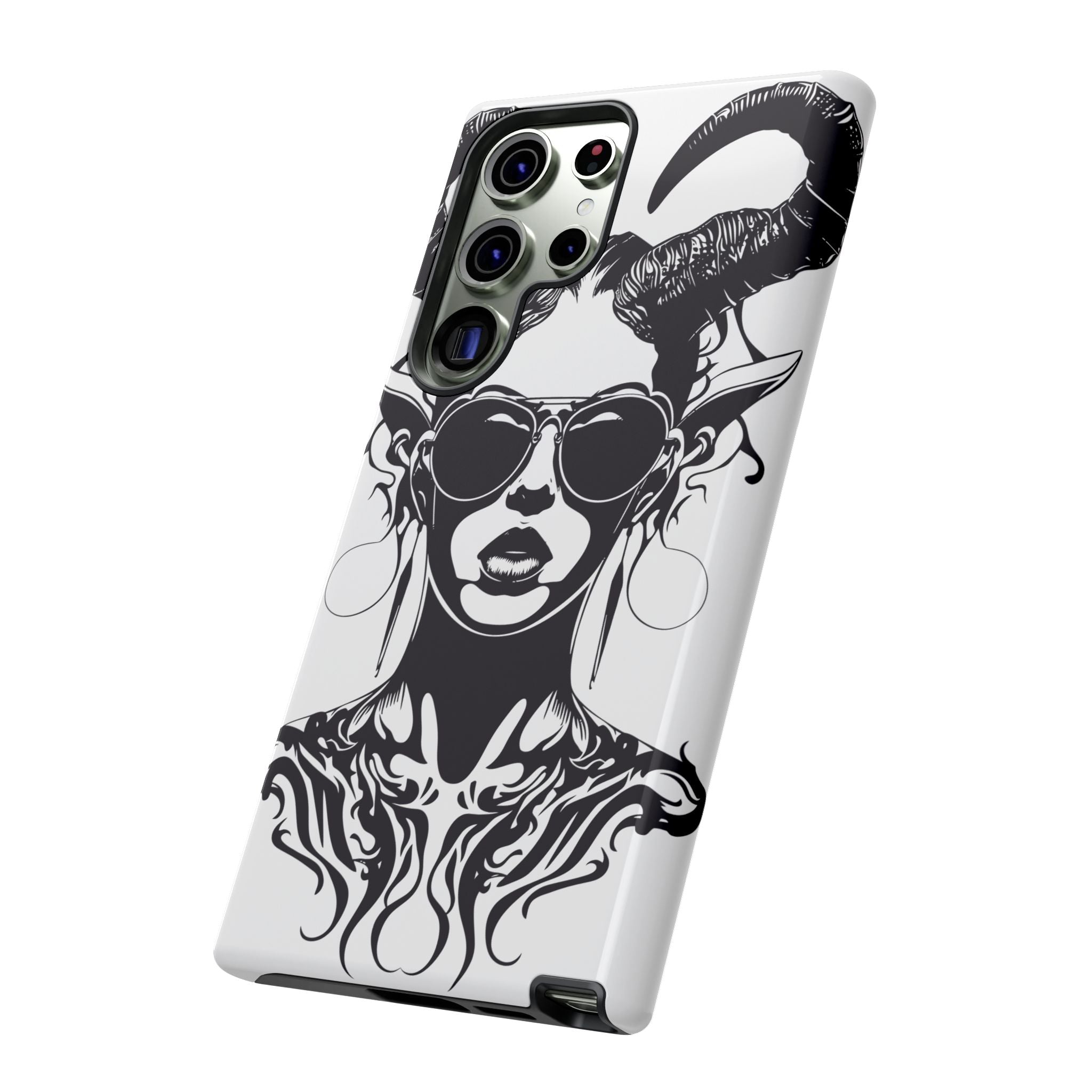 Tough Cases: Stylish Phone Case with Edgy Design, Protective Cover, Gift for Her, Trendy Accessories, Unique Art, Holiday Present