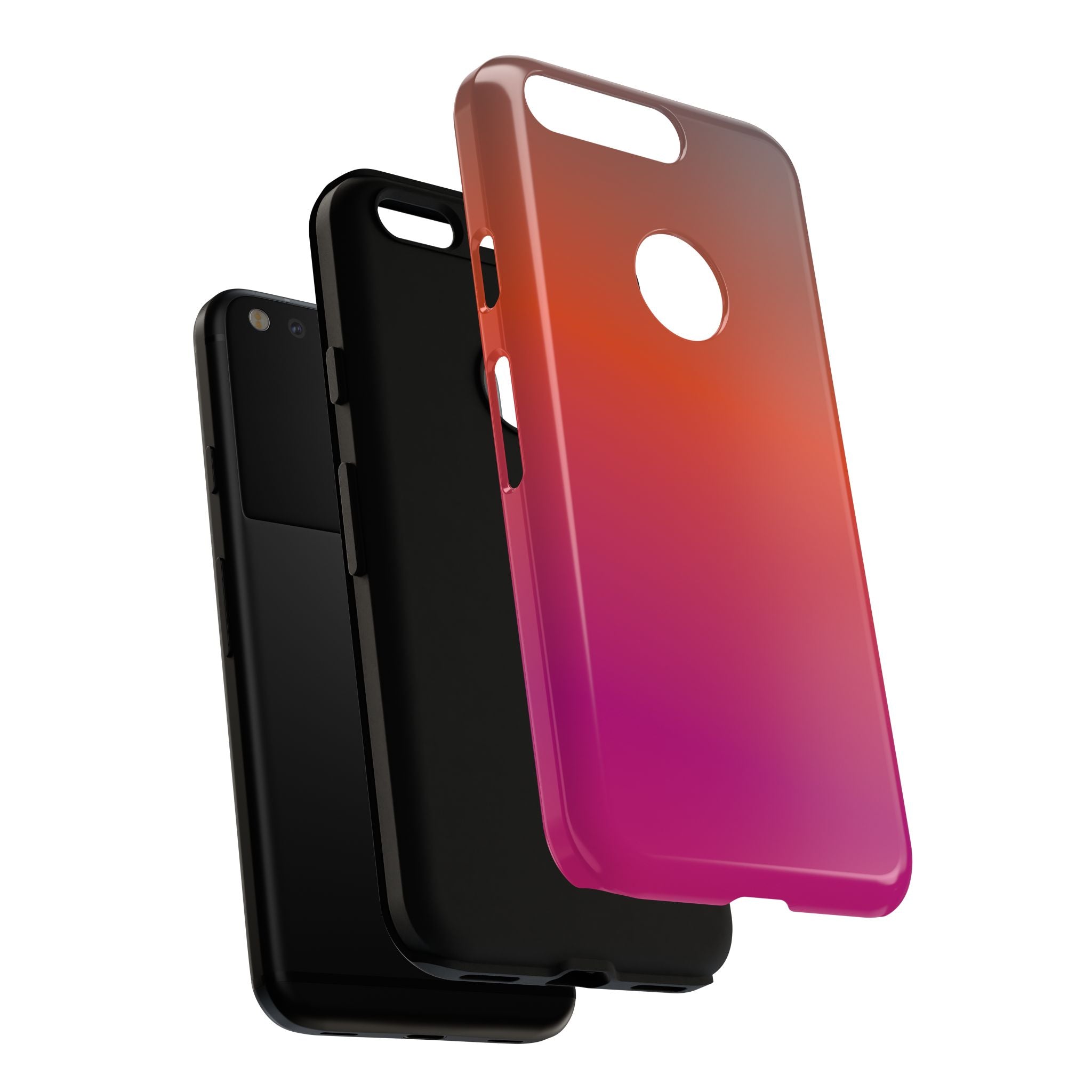 Gradient Phone Case, Custom Tough Case, Durable Phone Accessory, Vibrant Design, Gift for Tech Lovers, Birthday and Holiday Present