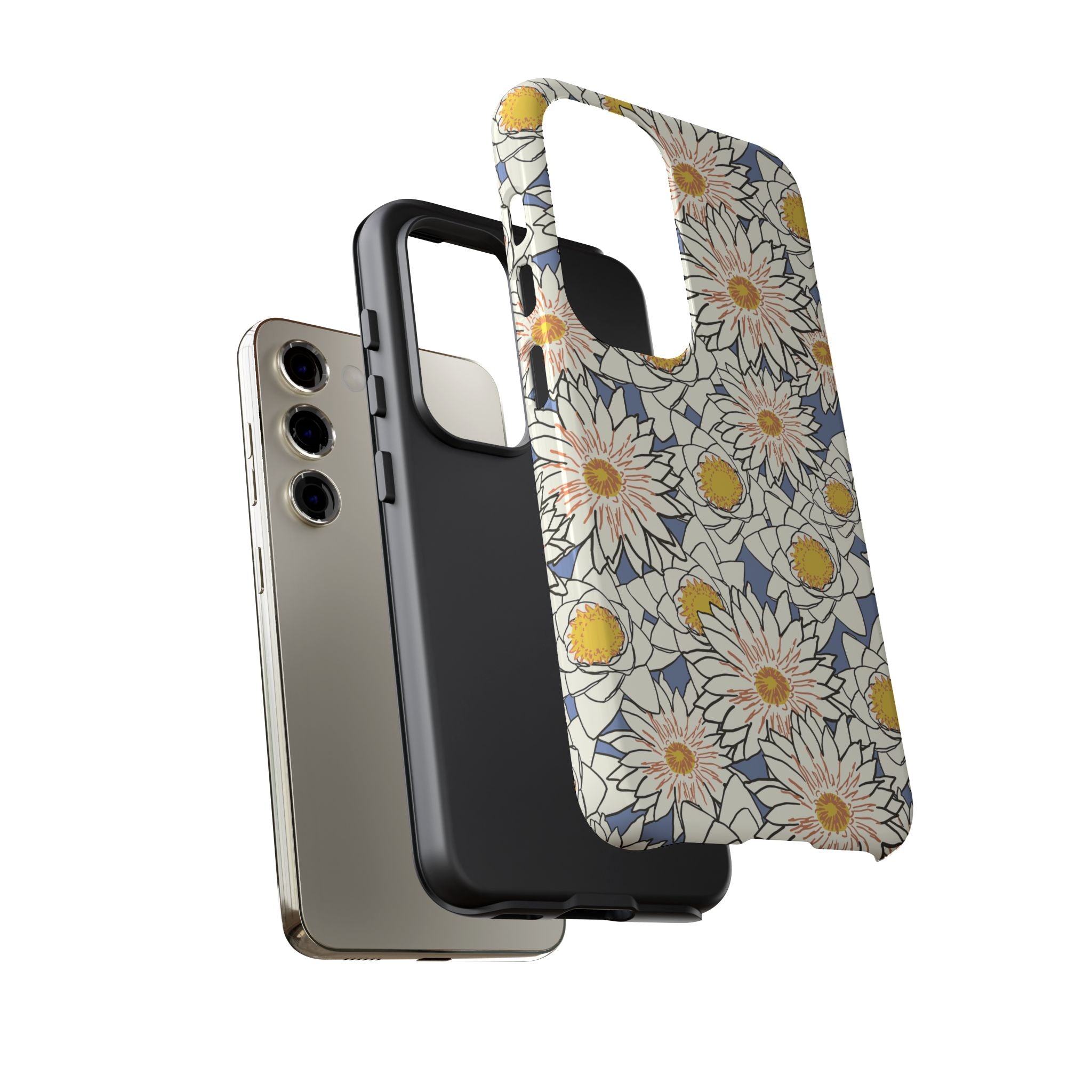 Stylish Phone Case, Floral Protective Cover, Gift for Nature Lovers, Trendy Tech Accessory, Customizable Phone Case