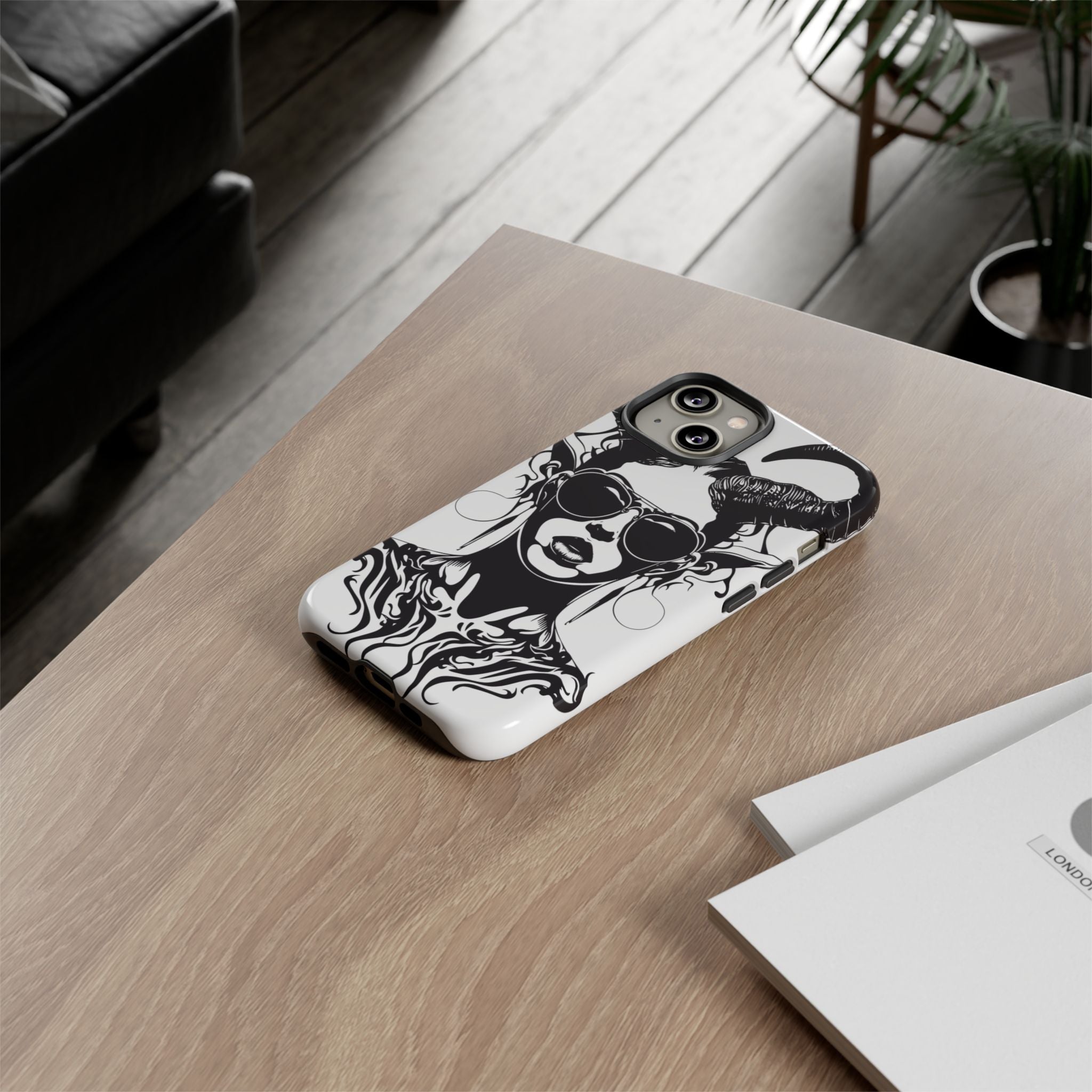 Tough Cases: Stylish Phone Case with Edgy Design, Protective Cover, Gift for Her, Trendy Accessories, Unique Art, Holiday Present
