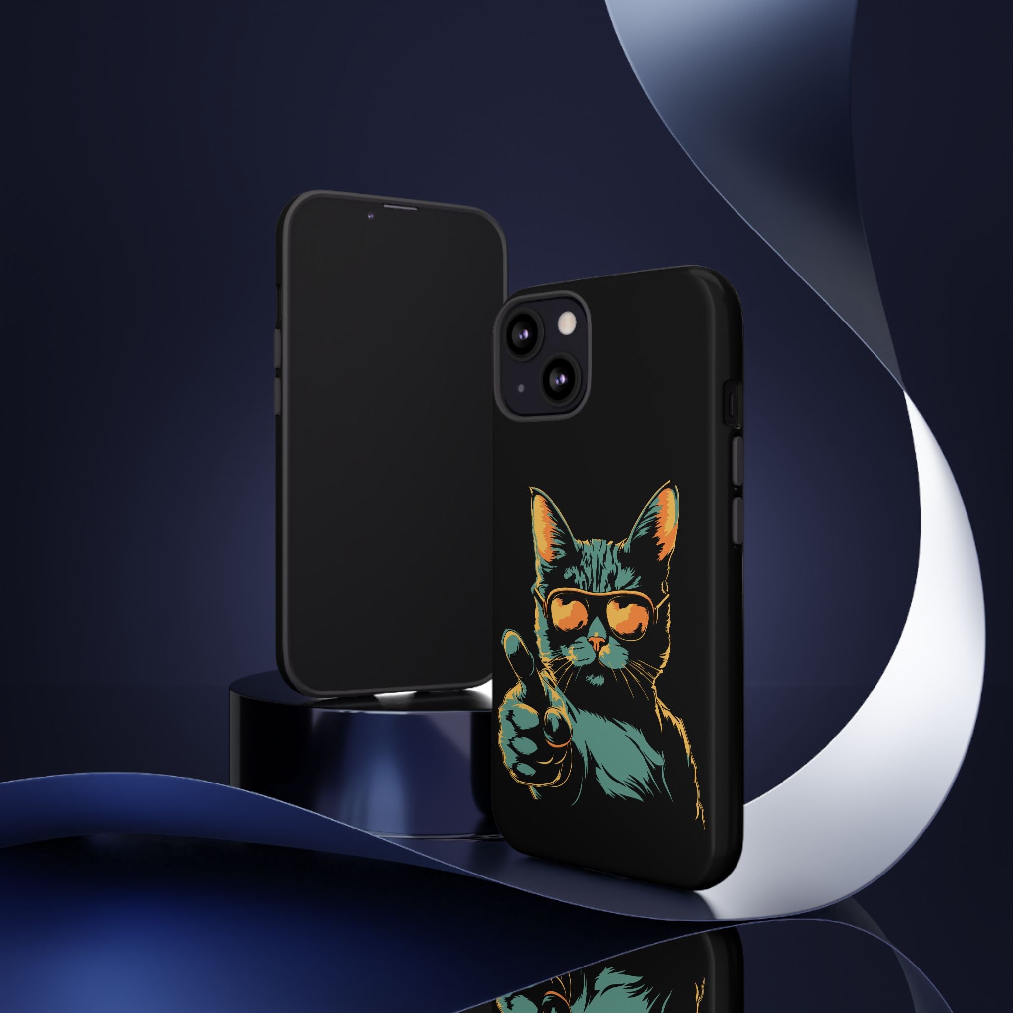 Cool Cat Phone Case, Stylish Phone Cover, Pet Lover Gift, Cute Cat Design, Fun Cat Accessories