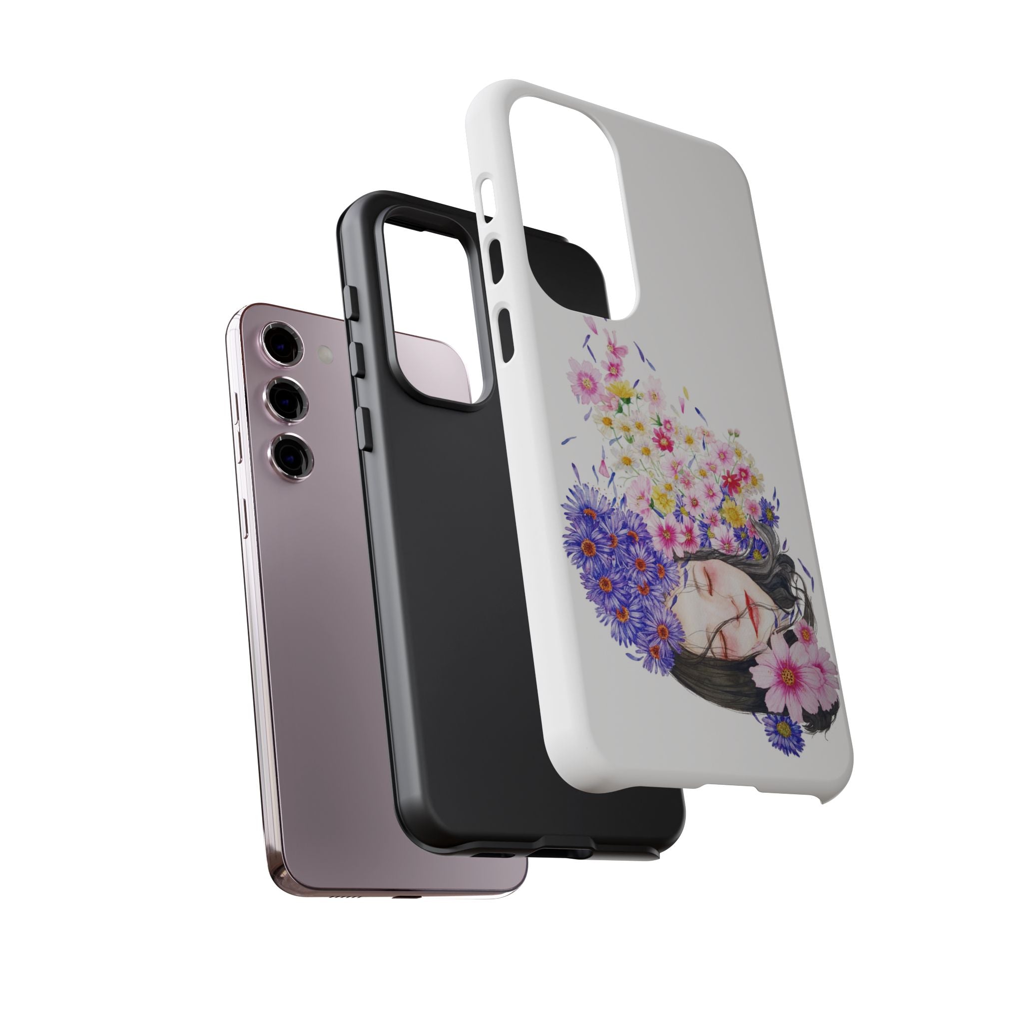 Floral Phone Case | Tough Cases | Cute Floral Design, Gift for Her, Spring Accessory, Mother's Day Gift, Stylish Protection
