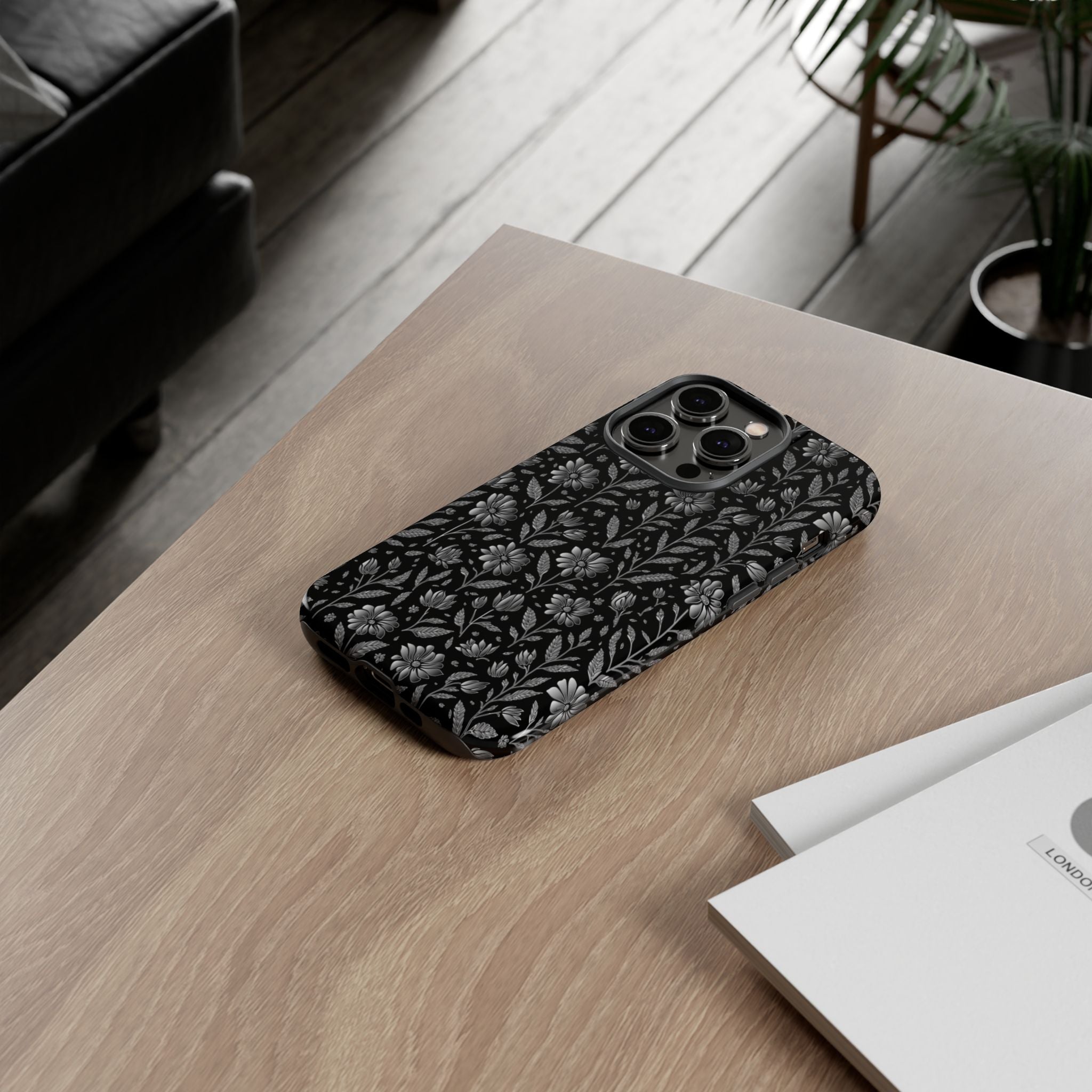 Stylish Floral Phone Case, Tough Floral Case, Botanical Phone Cover, Durable Floral Phone Protector, Gift for Her