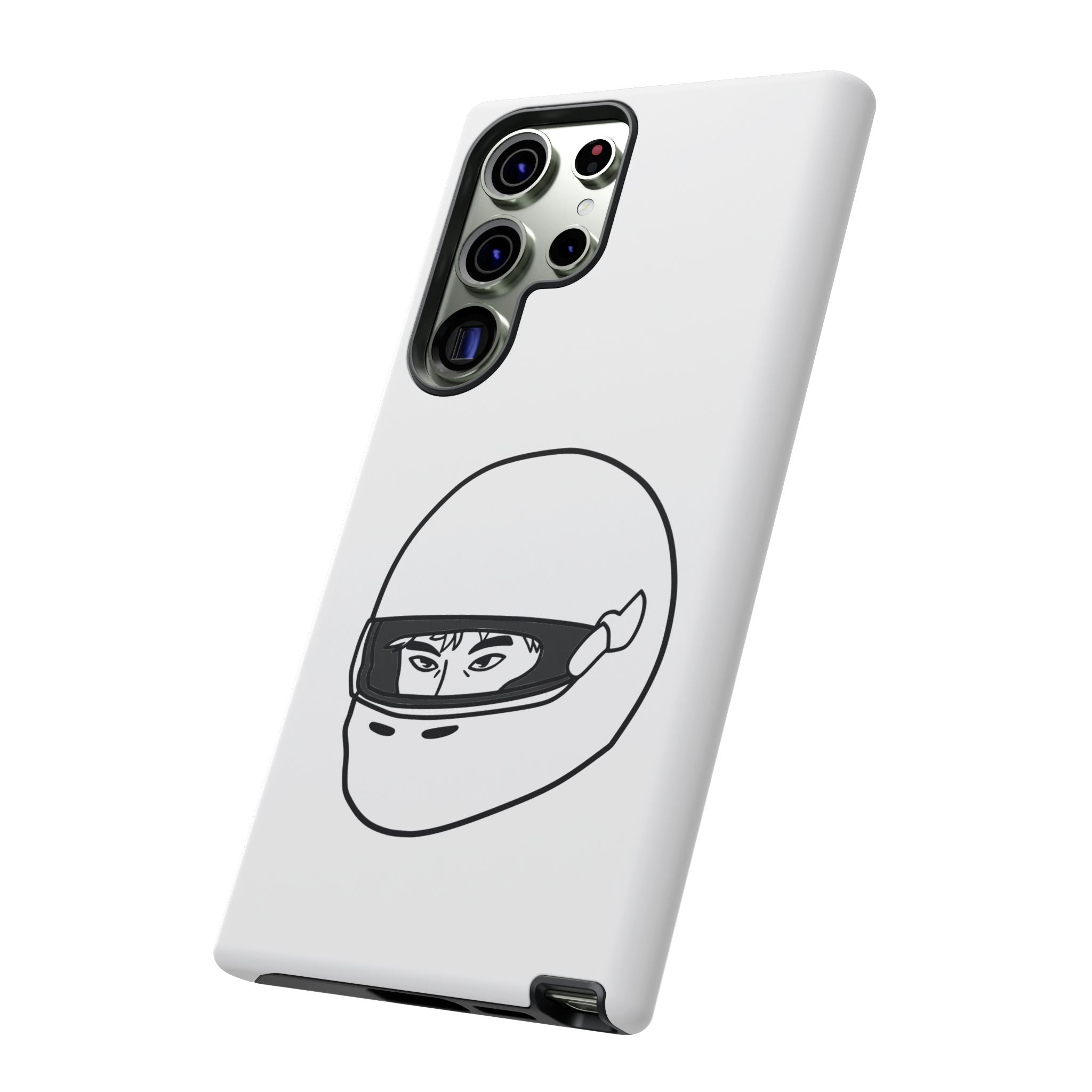 Stylish Phone Case with Racing Helmet Design | Tough Cases | Unique Gift, Motorcycle Enthusiast, Race Lover, Custom Accessory, Everyday Use