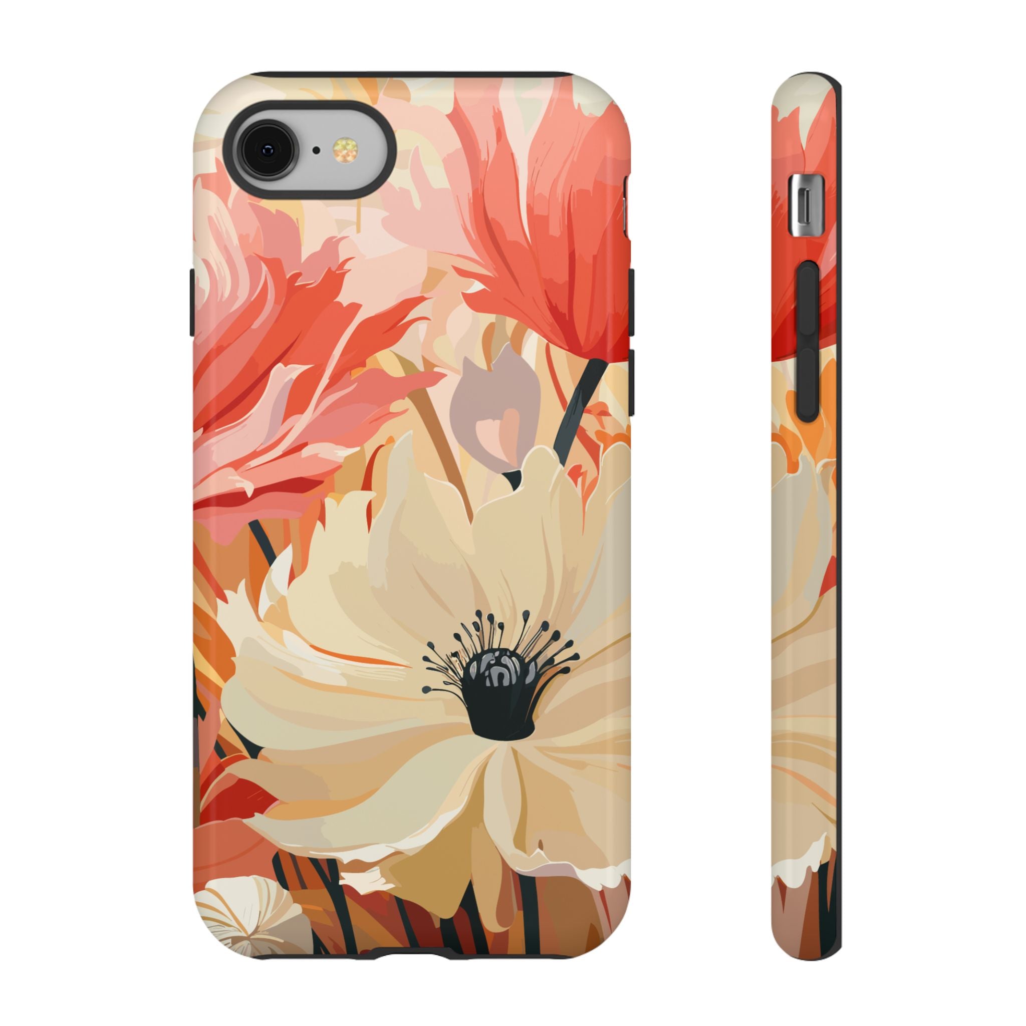 Floral Phone Case, Tough Protective Cover for Floral Lovers, Perfect Gift for Friends, Spring Celebration, Art Lovers Gift