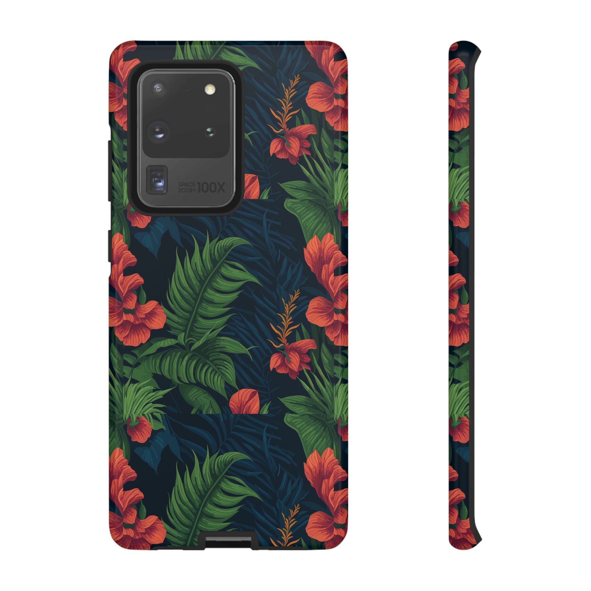 Tropical Phone Case with Floral Design, Eco-Friendly Protection for Summer Vibes, Ideal Gift for Nature Lovers, Vibrant Background