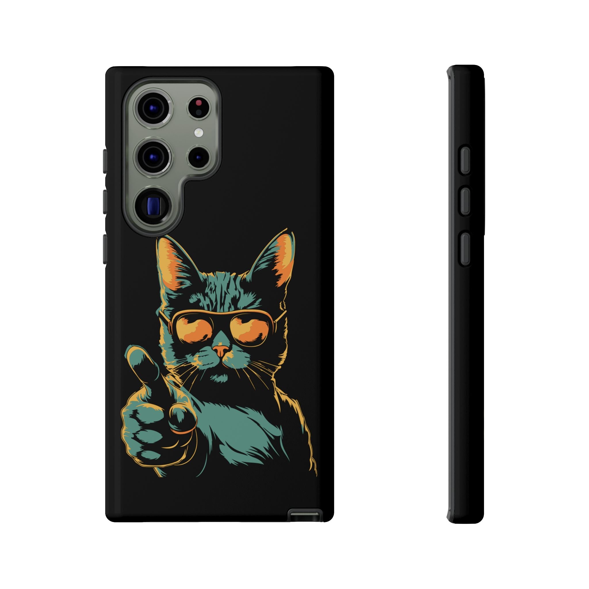 Cool Cat Phone Case, Stylish Phone Cover, Pet Lover Gift, Cute Cat Design, Fun Cat Accessories