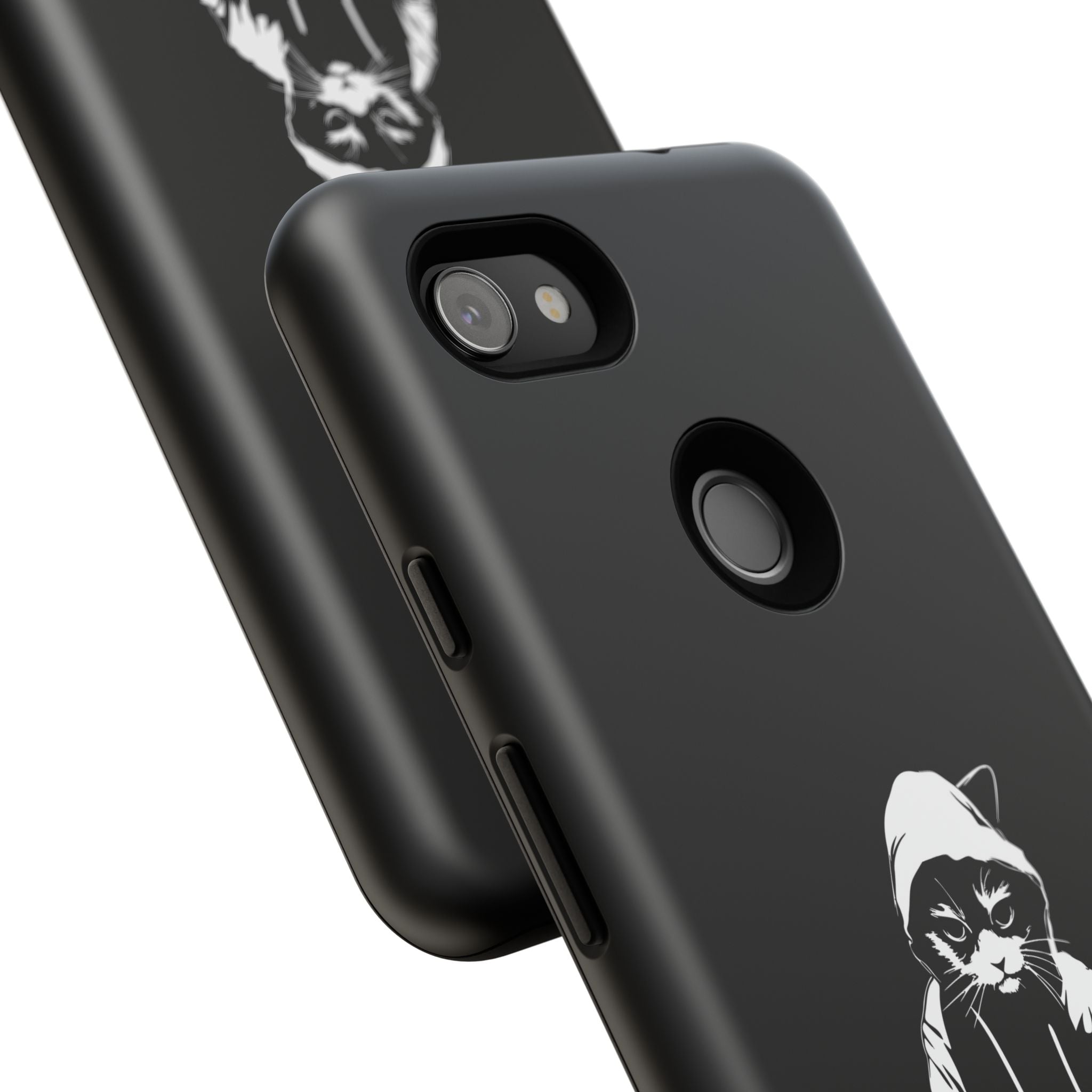 DJ Cat Phone Case, Tough Phone Cover, Pet Lover Gift, Music Enthusiast Accessory, Cute Cat Decor, Unique Case Design
