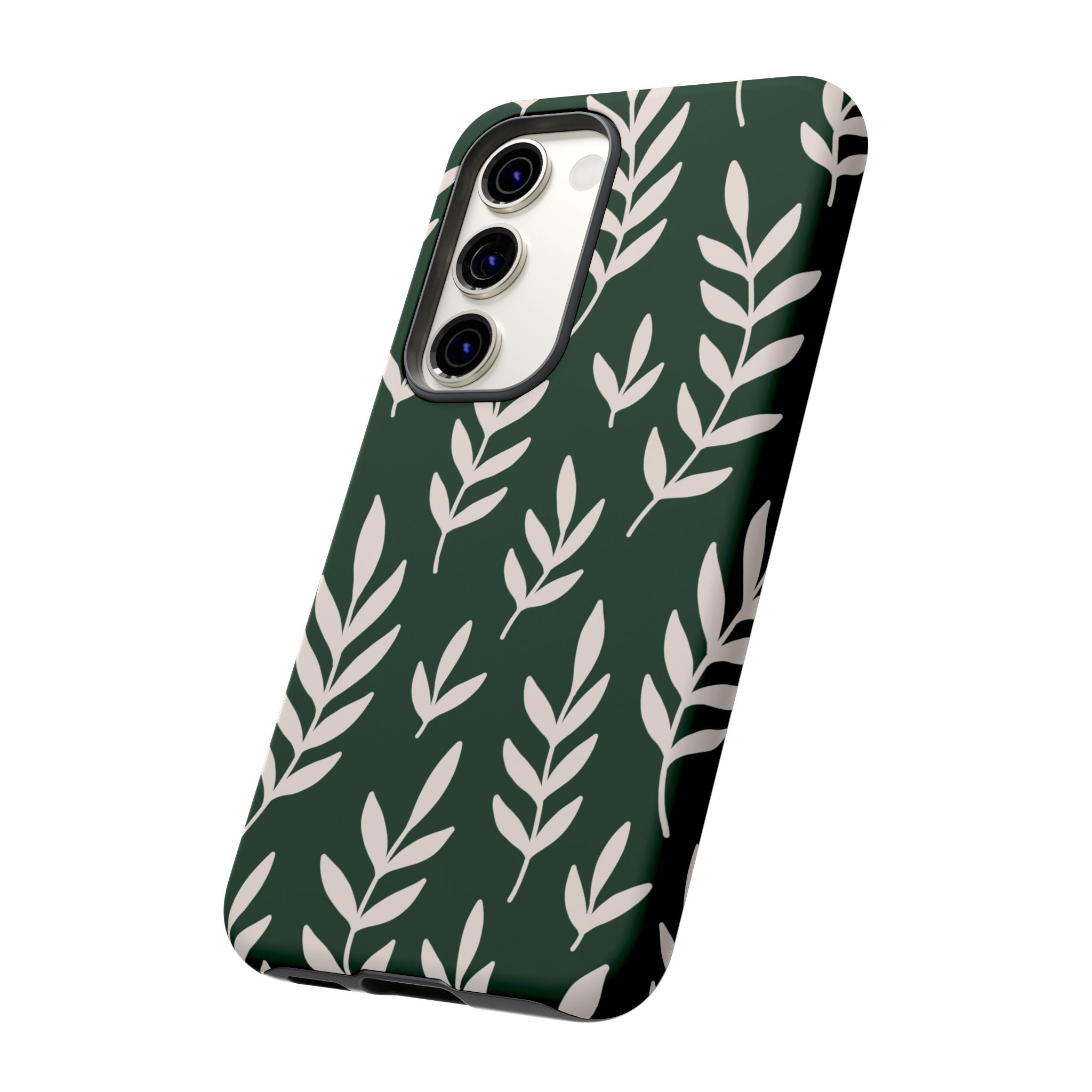 Leafy Phone Case, Tough Cases for Nature Lovers, Green Leaf Design, Eco-Friendly, Stylish Mobile Cover, Gift for Her