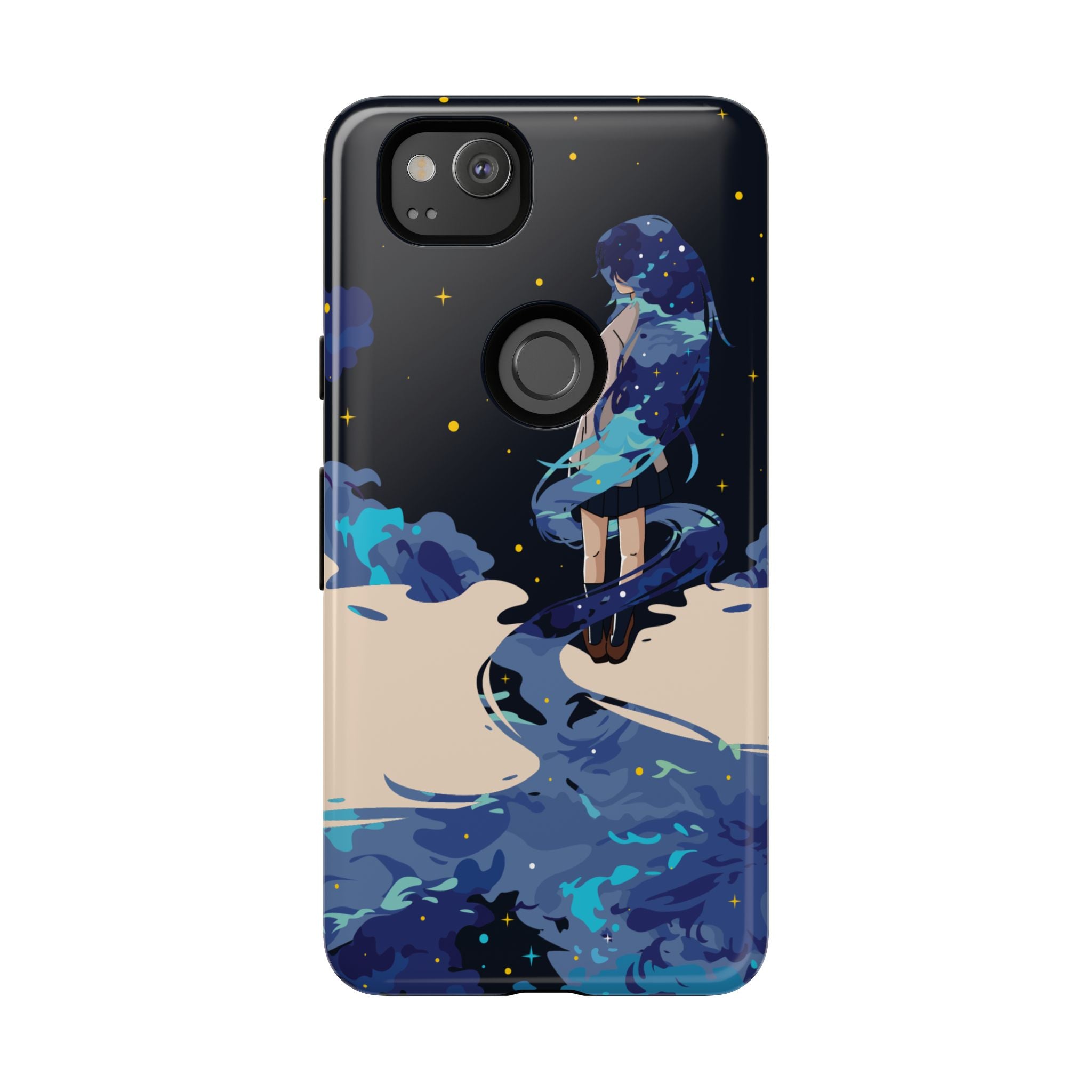 Galaxy-Inspired Phone Case, Celestial Design, Tough Phone Cover, Gift for Space Lovers, Artsy Accessories, Unique Merchandise