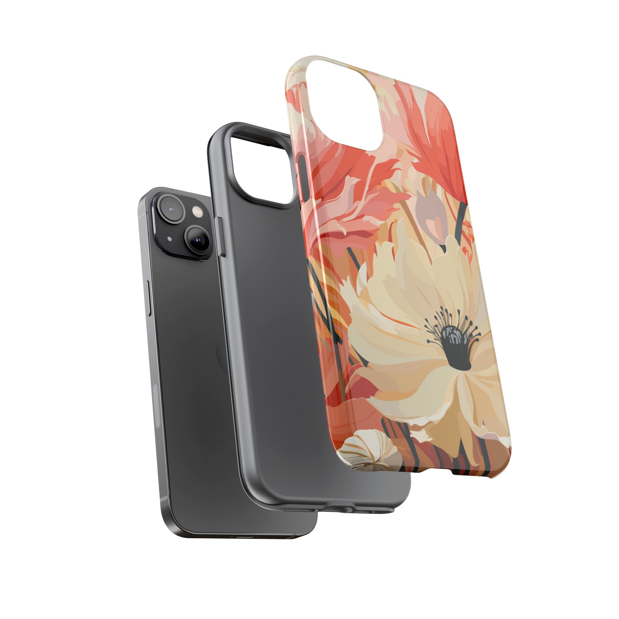 Floral Phone Case, Tough Protective Cover for Floral Lovers, Perfect Gift for Friends, Spring Celebration, Art Lovers Gift