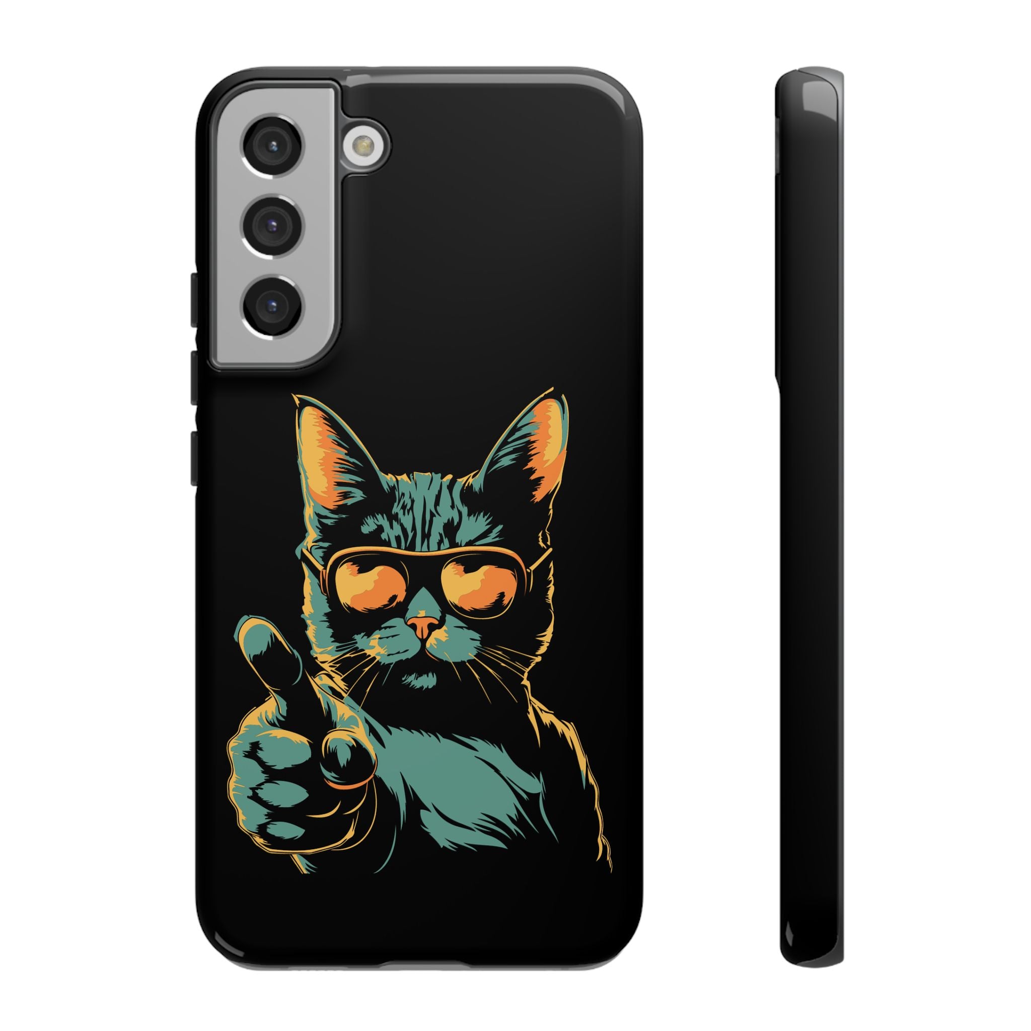 Cool Cat Phone Case, Stylish Phone Cover, Pet Lover Gift, Cute Cat Design, Fun Cat Accessories