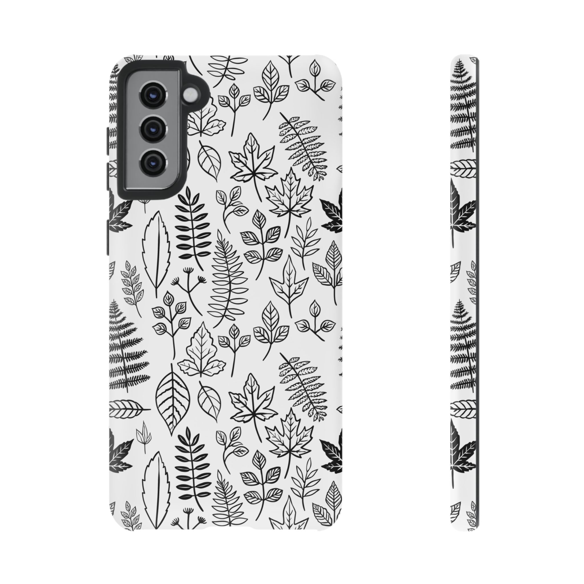 Stylish Phone Case for Nature Lovers, Botanical Design, Gift for Her, Fall Accessories, Customizable Tech Gear