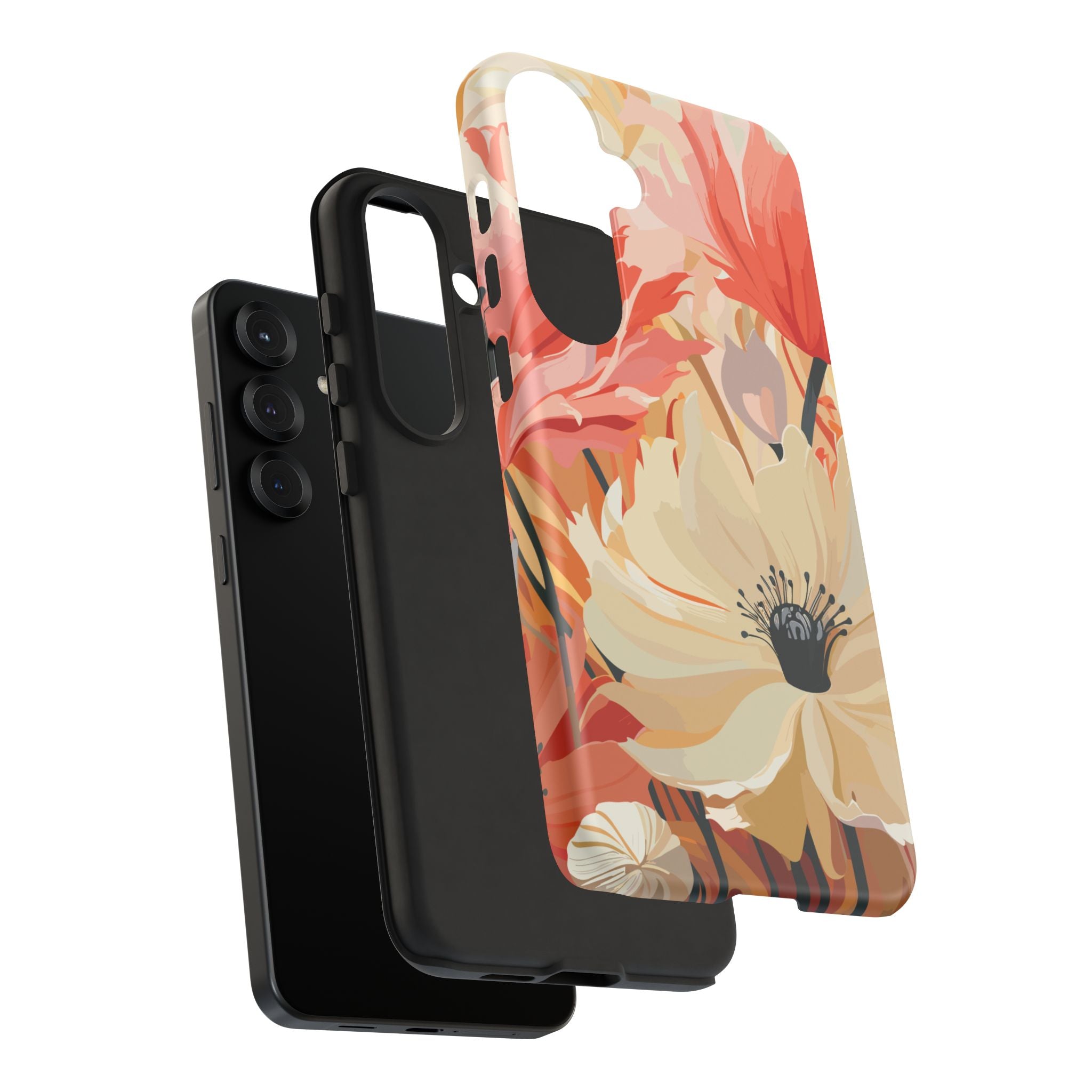 Floral Phone Case, Tough Protective Cover for Floral Lovers, Perfect Gift for Friends, Spring Celebration, Art Lovers Gift