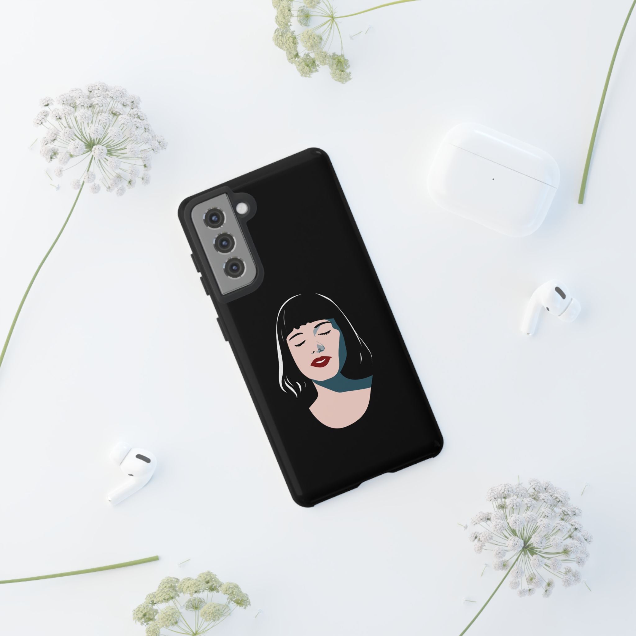Aesthetic Phone Case, Art Deco iPhone Cover, Minimalist Cell Phone Protector, Gift for Her, Stylish Mobile Accessories