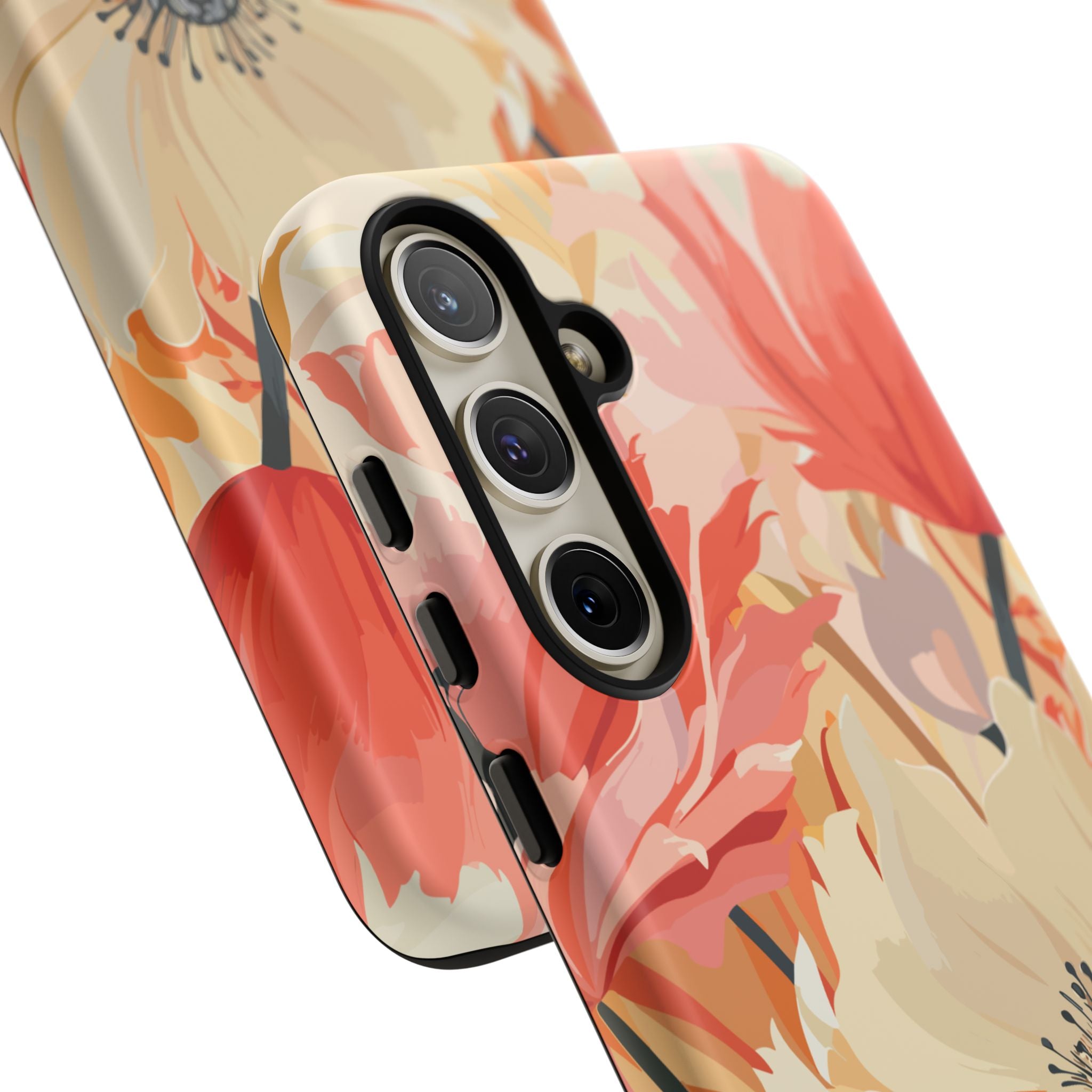Floral Phone Case, Tough Protective Cover for Floral Lovers, Perfect Gift for Friends, Spring Celebration, Art Lovers Gift