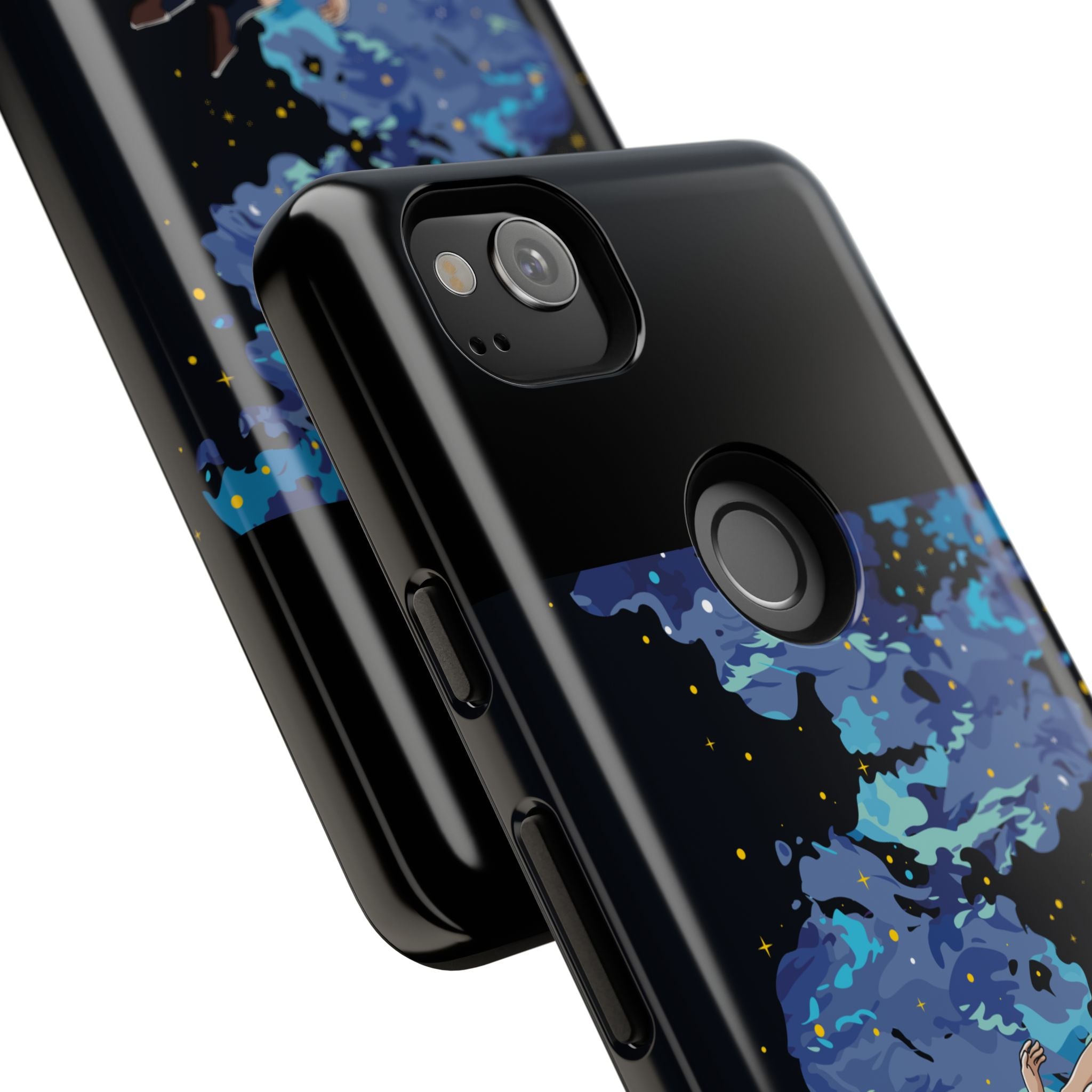 Tough Cases Phone Case - Artistic Galaxy Design, Cute Sleeve for Teens, Gift for Students, Unique Mobile Accessory, Trendy Tech Protection