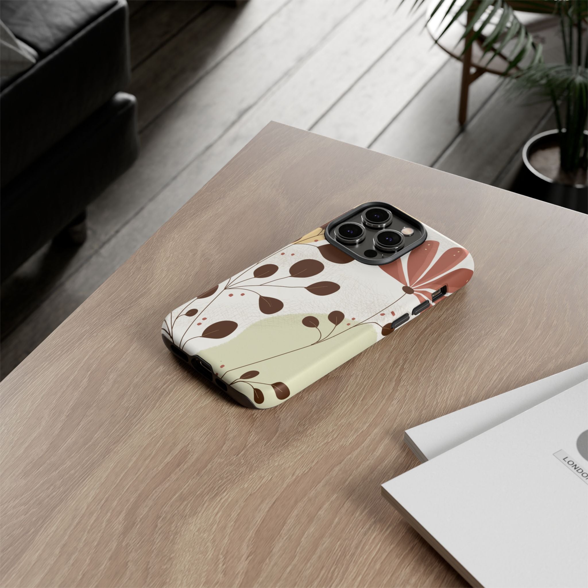 Floral Phone Case - Stylish Tough Cases for Women, Trendy Phone Cover, Gift for Her, Birthday Present, Everyday Use