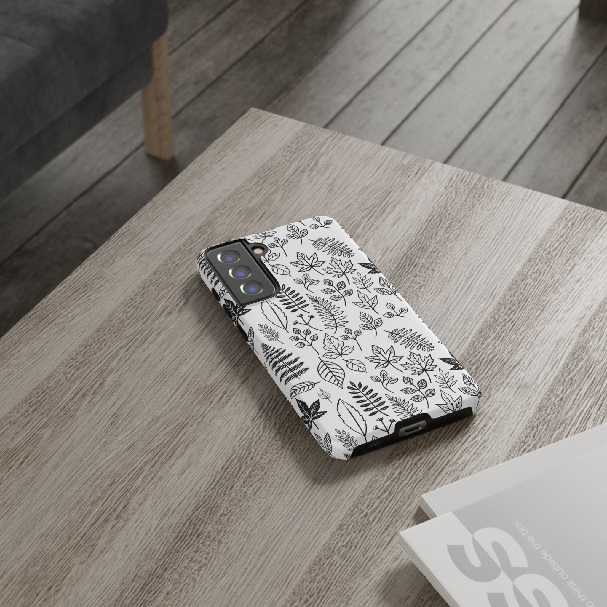 Stylish Phone Case for Nature Lovers, Botanical Design, Gift for Her, Fall Accessories, Customizable Tech Gear