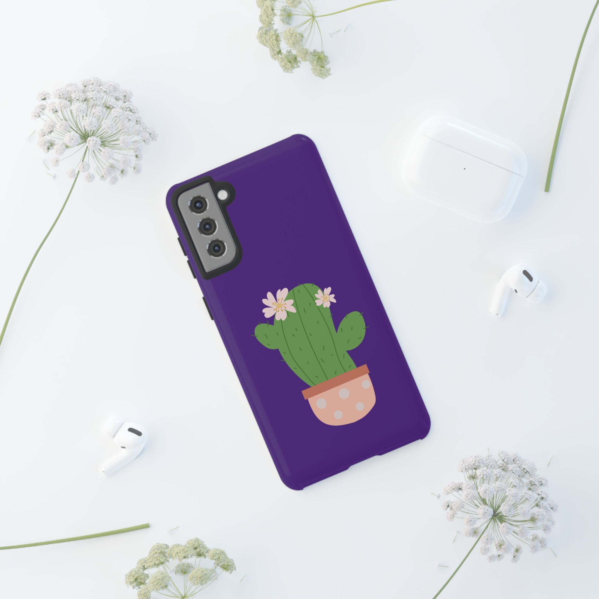 Cactus Phone Case, Tough Cases, Cute Floral, Trending Design, Unique Gift, Phone Accessories, Summer Vibe, Nature Lover
