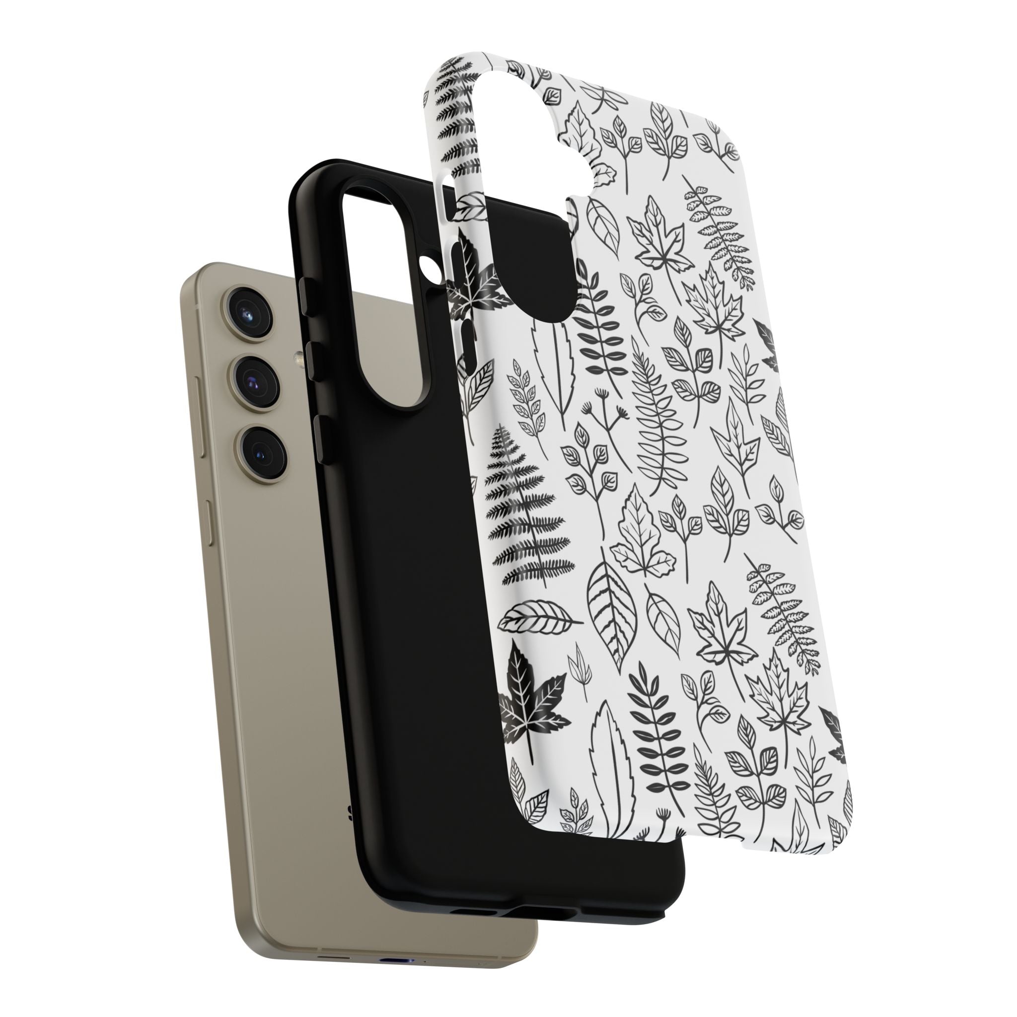 Stylish Phone Case for Nature Lovers, Botanical Design, Gift for Her, Fall Accessories, Customizable Tech Gear
