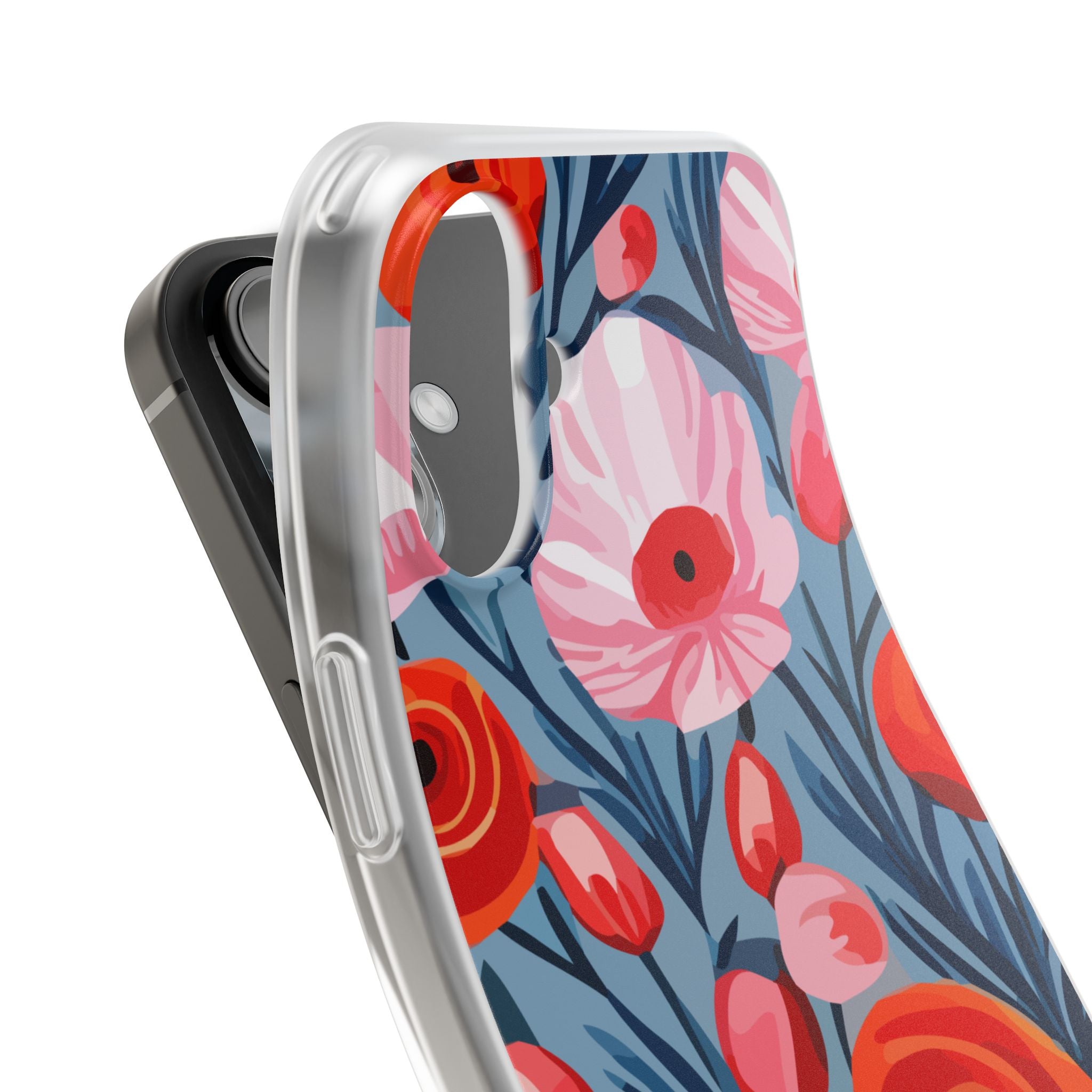 Beautiful Floral Flexi Cases for Phone, Stylish Protective Cover, Gift for Her, Phone Accessories, Floral Design