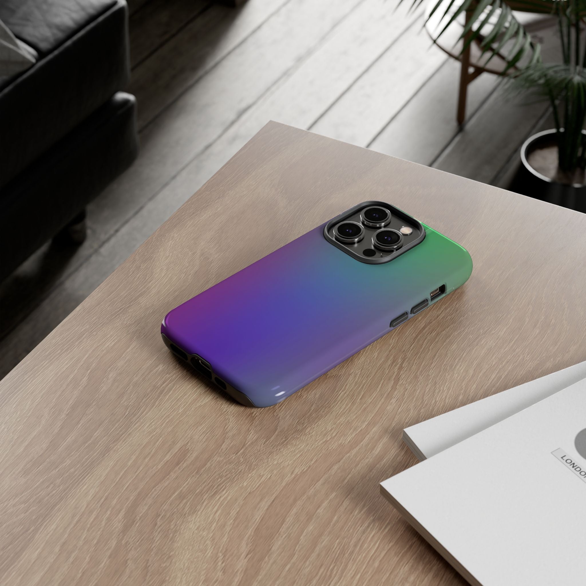 Gradient Phone Case, Durable Phone Protector, Trendy Cell Phone Accessory, Gift for Tech Lovers, Stylish Mobile Case