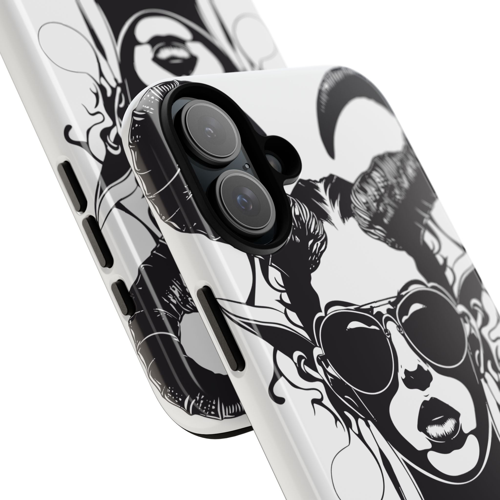 Tough Cases: Stylish Phone Case with Edgy Design, Protective Cover, Gift for Her, Trendy Accessories, Unique Art, Holiday Present