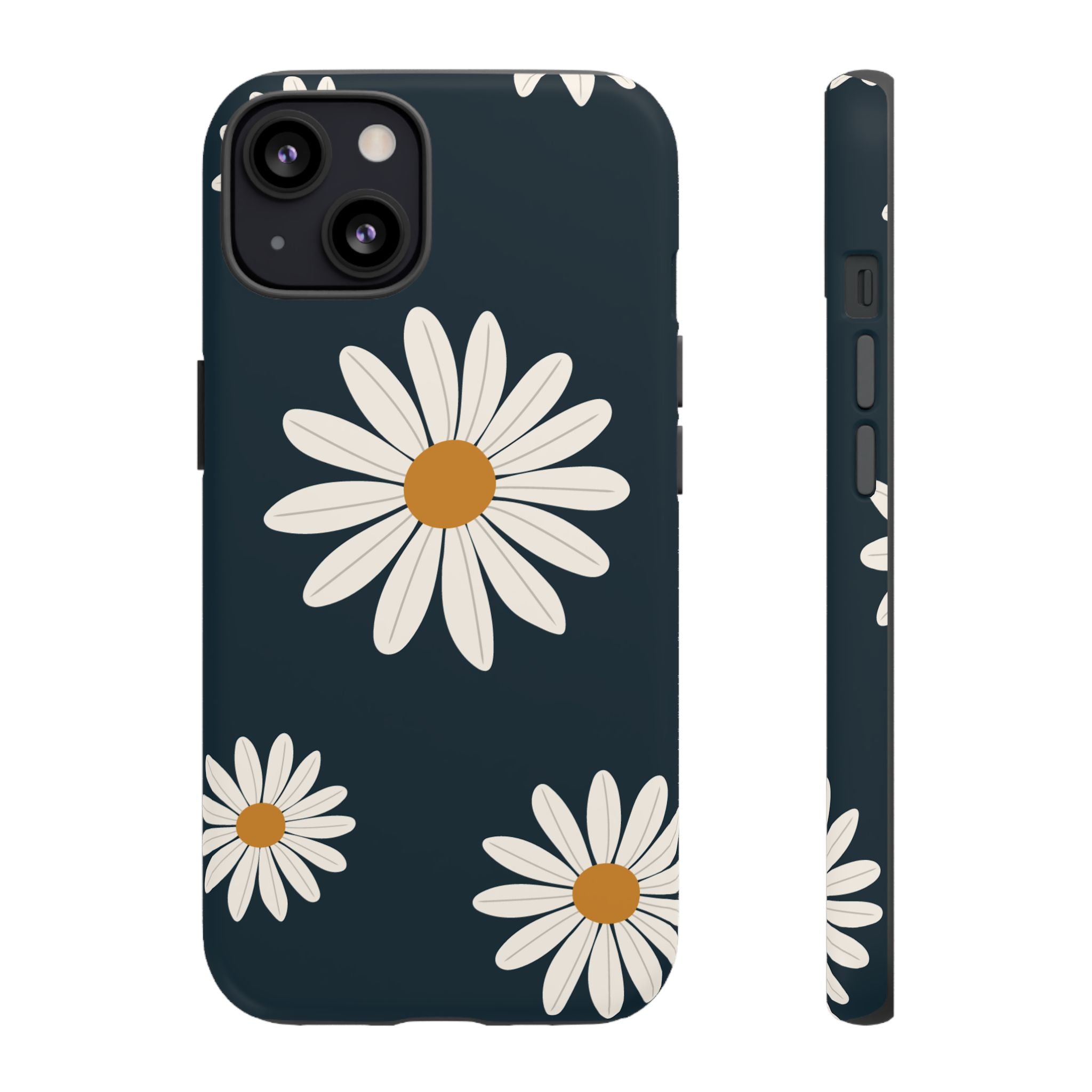Daisy Phone Case, Floral Phone Cover, Tough Phone Case, Gift for Flower Lovers, Smartphone Accessory, Spring Design